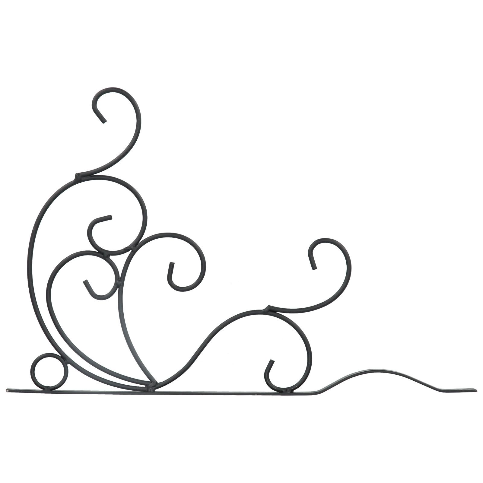 Hanging Plants Bracket Wall Mounted Iron Decorative Planter Hook Hanger with view 3