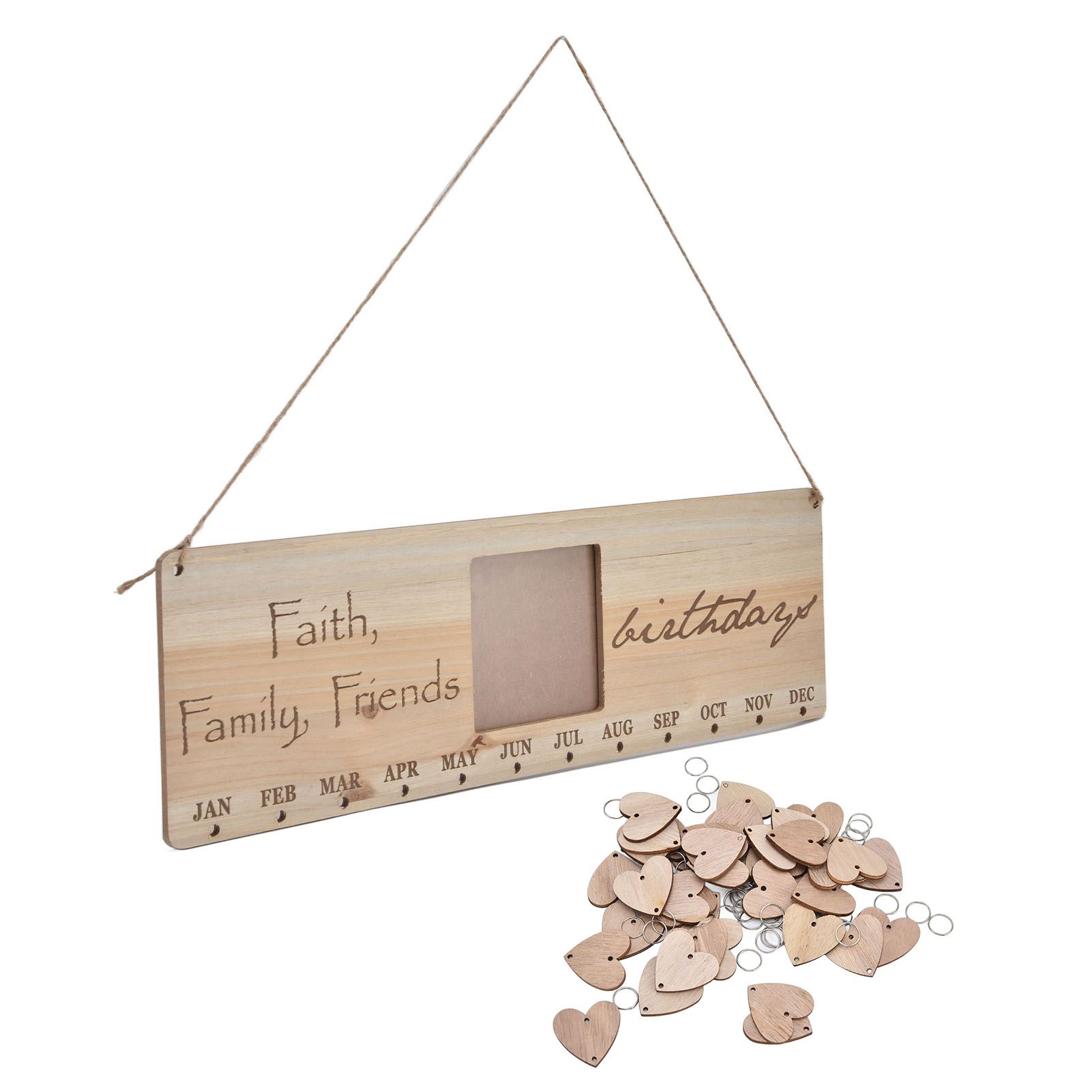 Wooden Craft Calendar Multipurpose Stylish Complete Tools Wooden DIY Calendar view 2