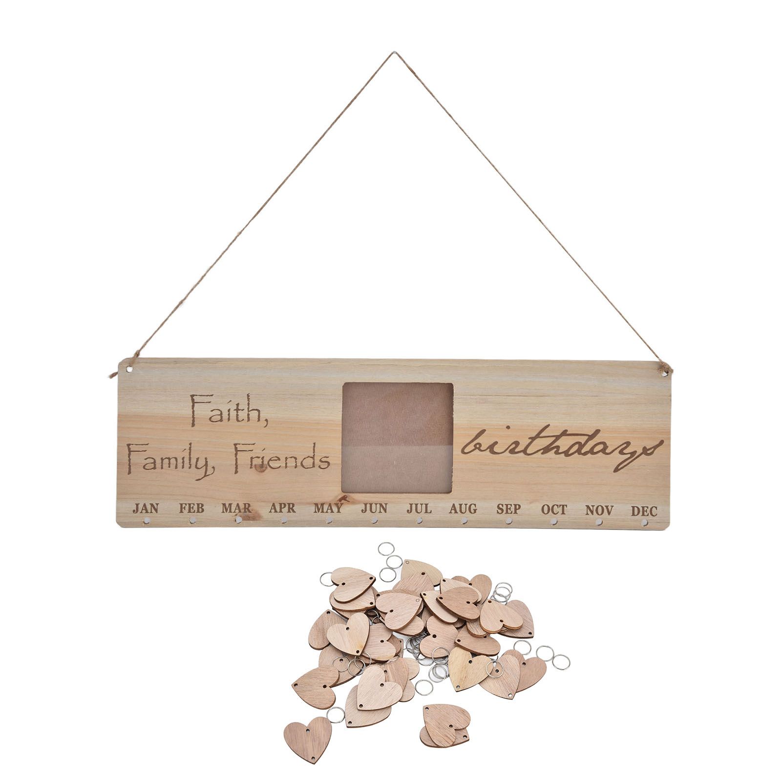Wooden Craft Calendar Multipurpose Stylish Complete Tools Wooden DIY Calendar view 3