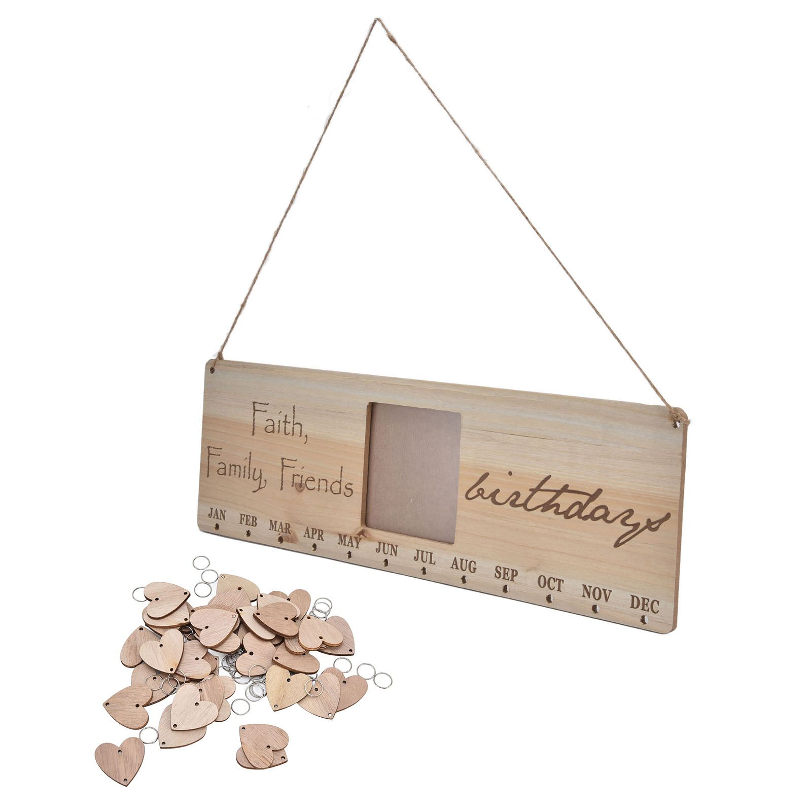 Wooden Craft Calendar Multipurpose Stylish Complete Tools Wooden DIY Calendar view 4
