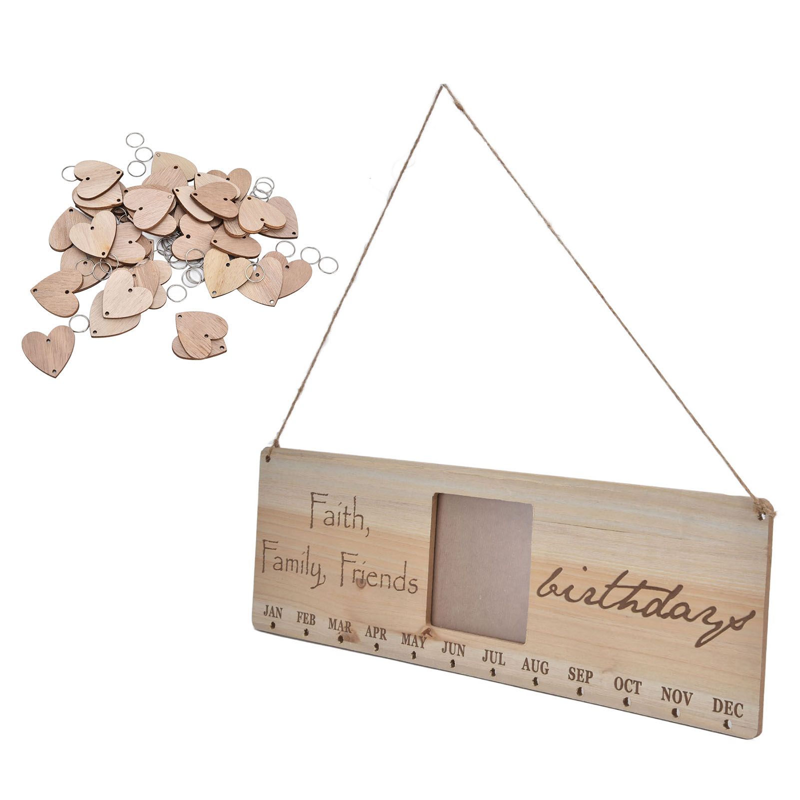 Wooden Craft Calendar Multipurpose Stylish Complete Tools Wooden DIY Calendar view 5