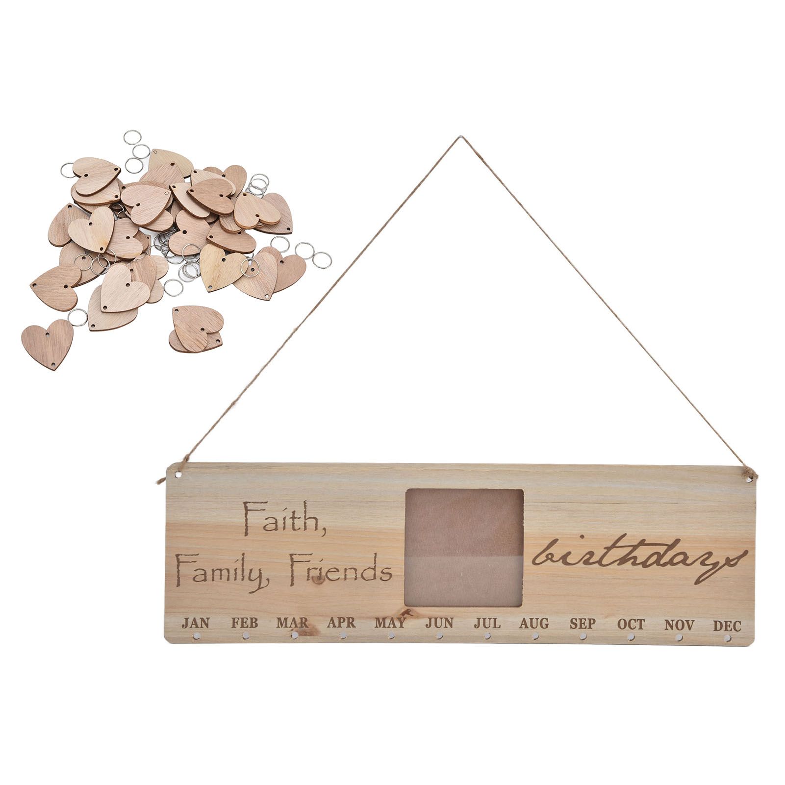 Wooden Craft Calendar Multipurpose Stylish Complete Tools Wooden DIY Calendar view 6
