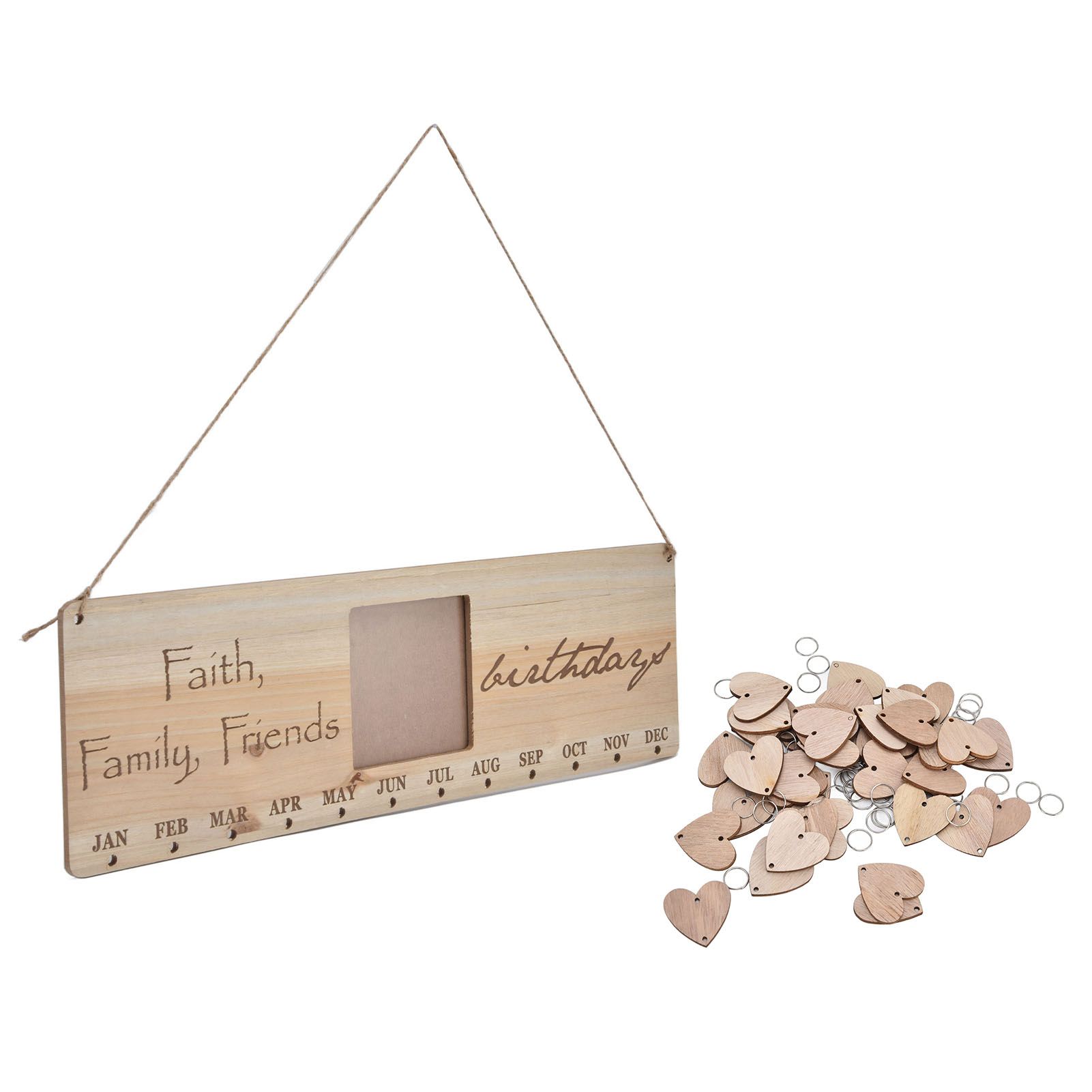 Wooden Craft Calendar Multipurpose Stylish Complete Tools Wooden DIY Calendar view 7