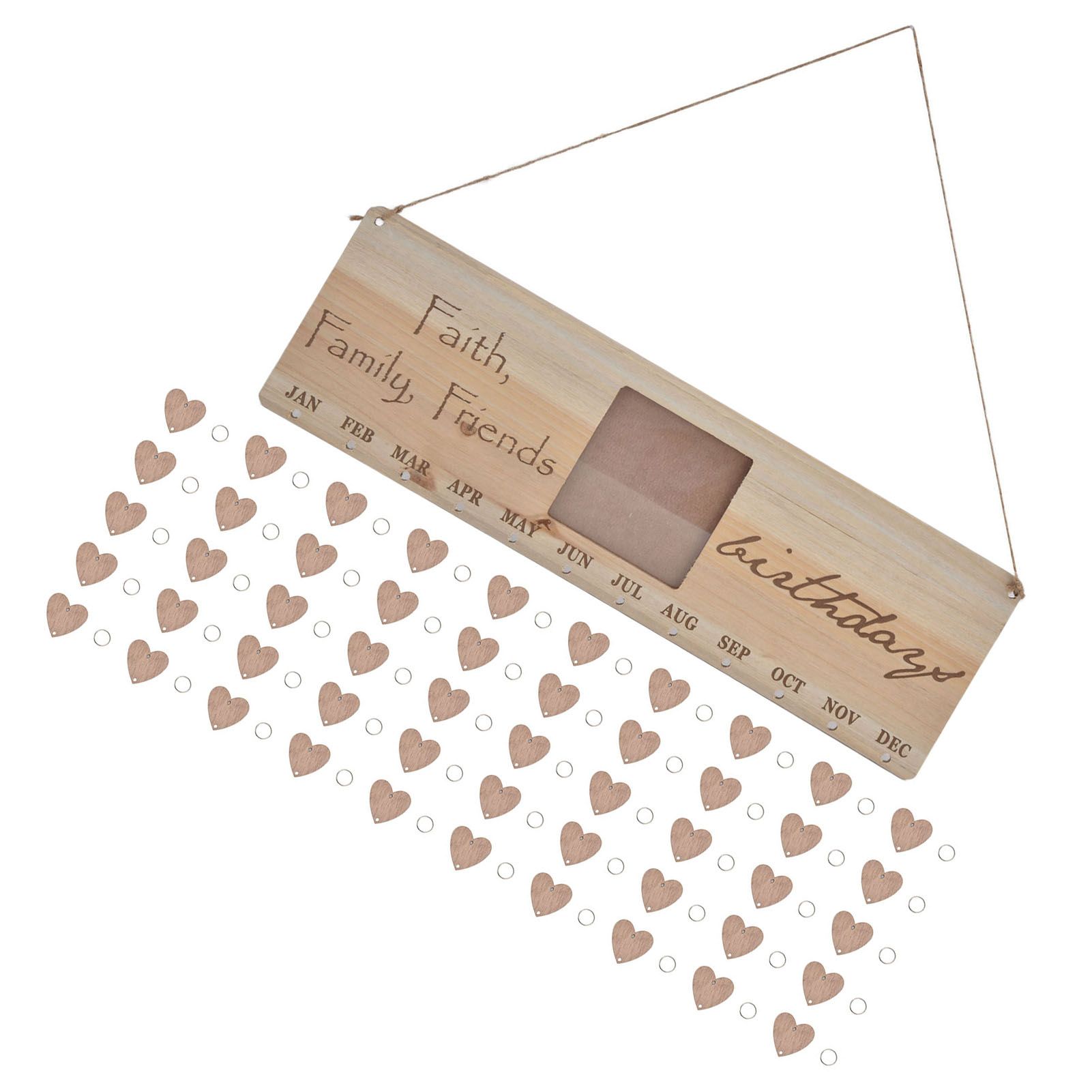 Wooden Craft Calendar Multipurpose Stylish Complete Tools Wooden DIY Calendar view 8