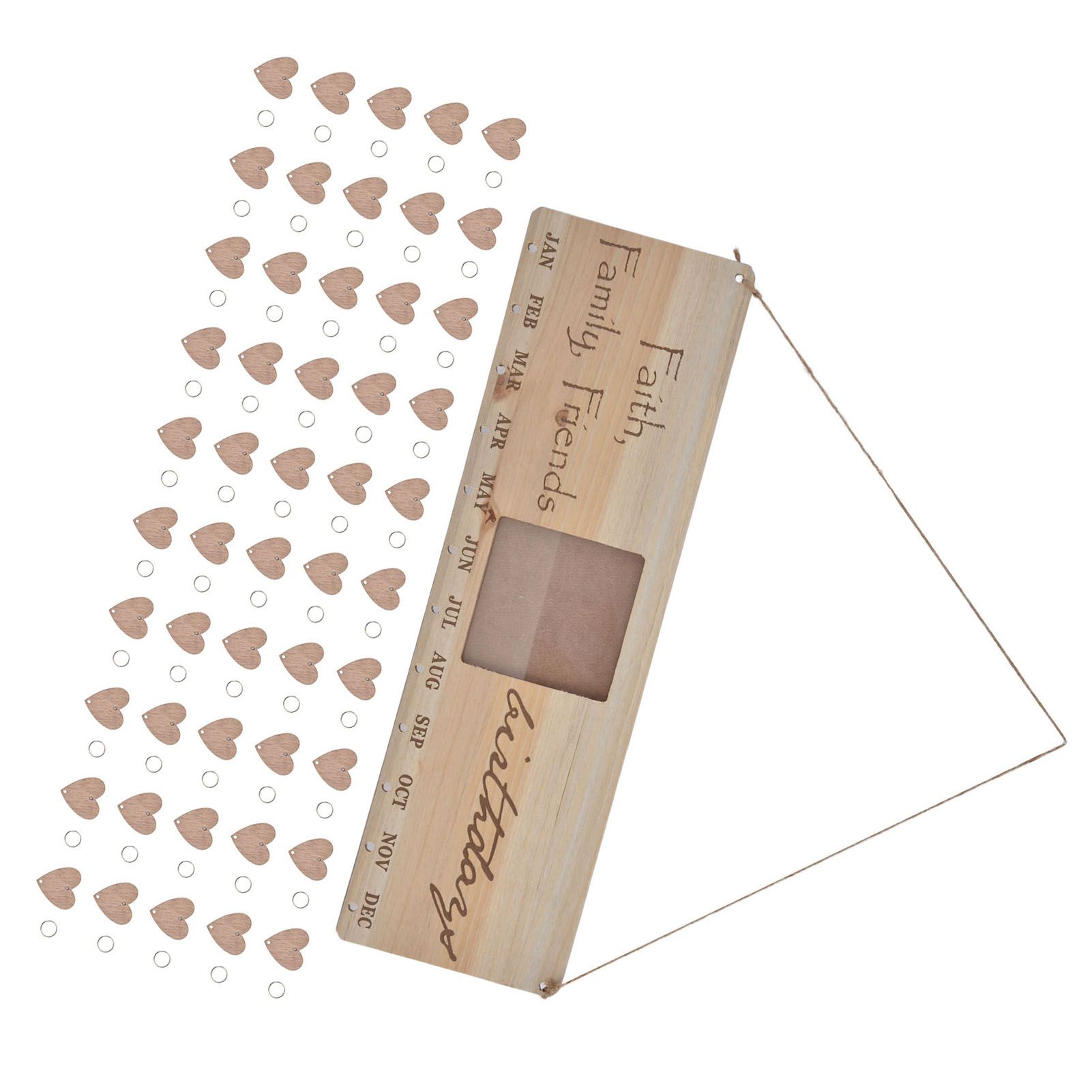 Wooden Craft Calendar Multipurpose Stylish Complete Tools Wooden DIY Calendar view 9