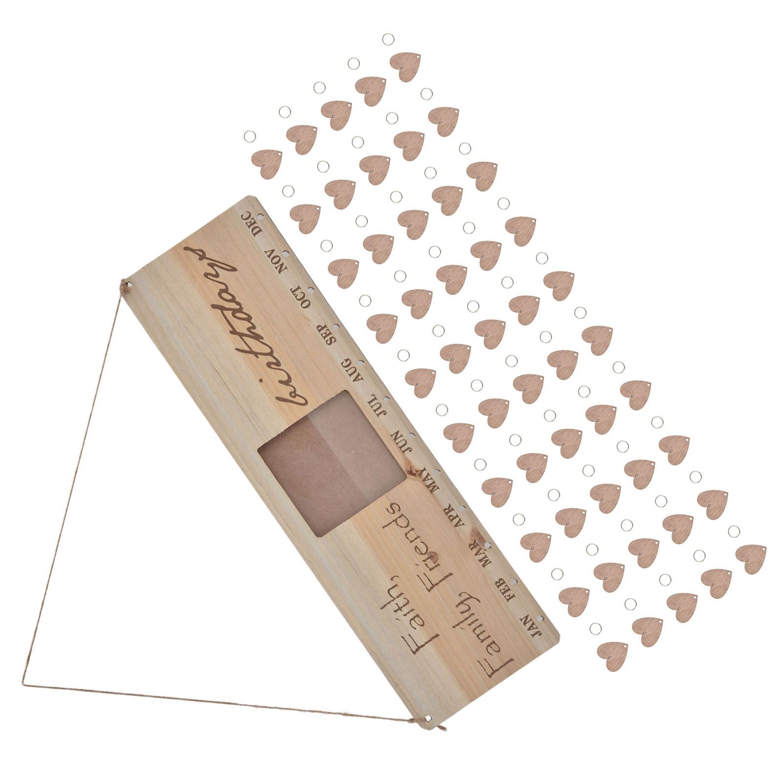 Wooden Craft Calendar Multipurpose Stylish Complete Tools Wooden DIY Calendar view 10