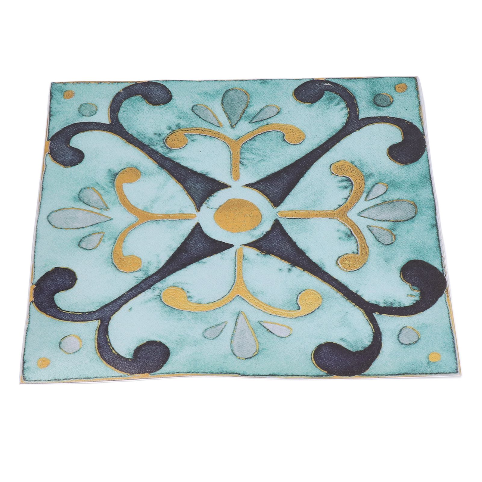 4Pcs/Set Antique Tile Stickers Retro Style Waterproof Self Adhesive Decals for view 5