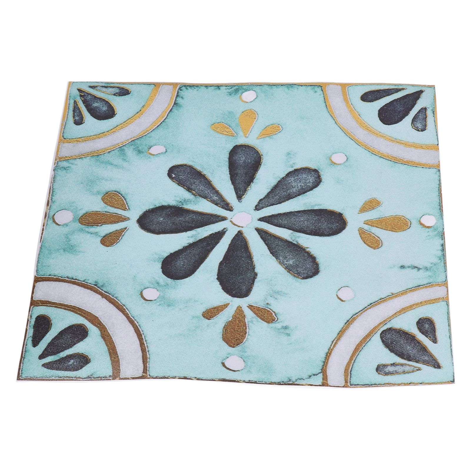 4Pcs/Set Antique Tile Stickers Retro Style Waterproof Self Adhesive Decals for view 7