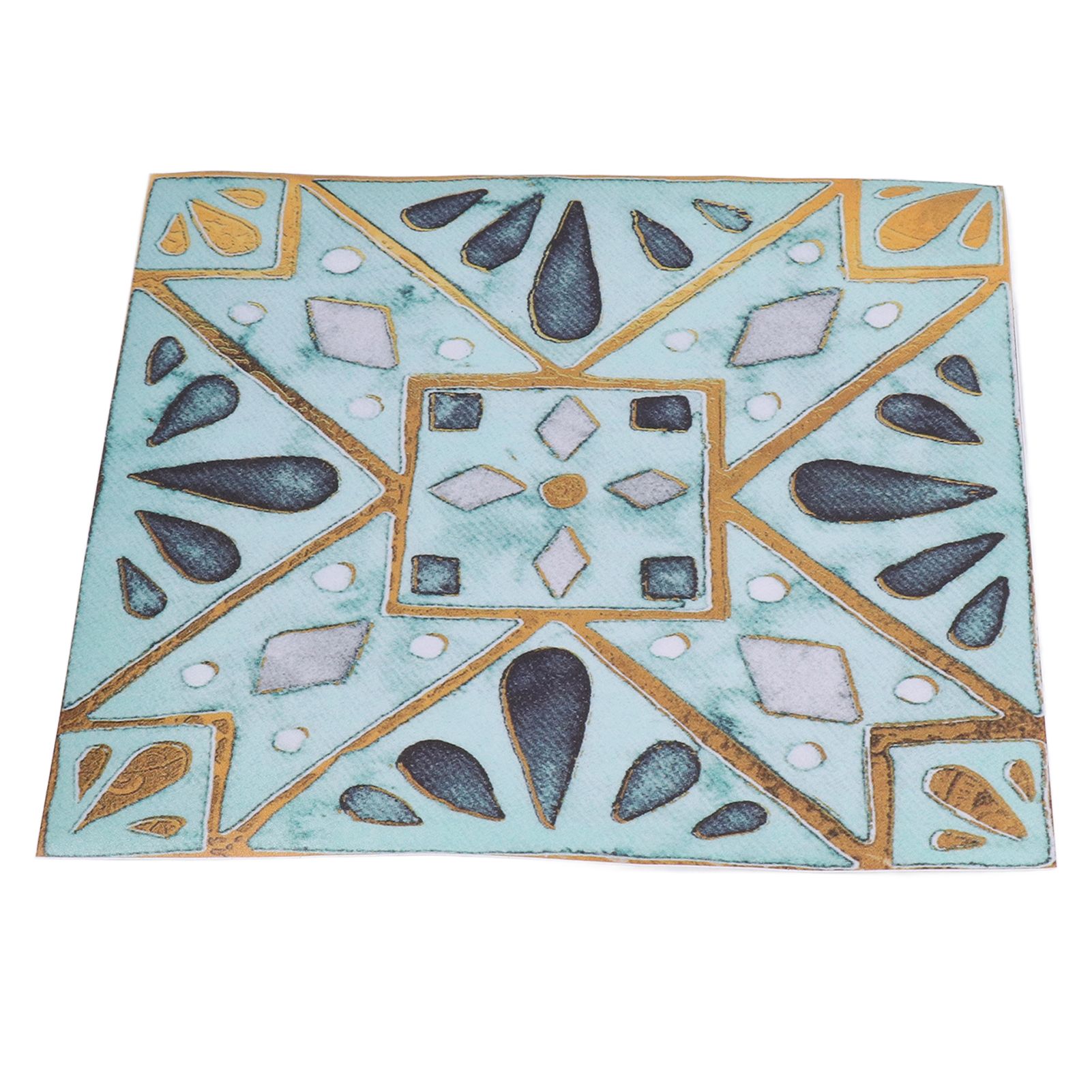 4Pcs/Set Antique Tile Stickers Retro Style Waterproof Self Adhesive Decals for view 10