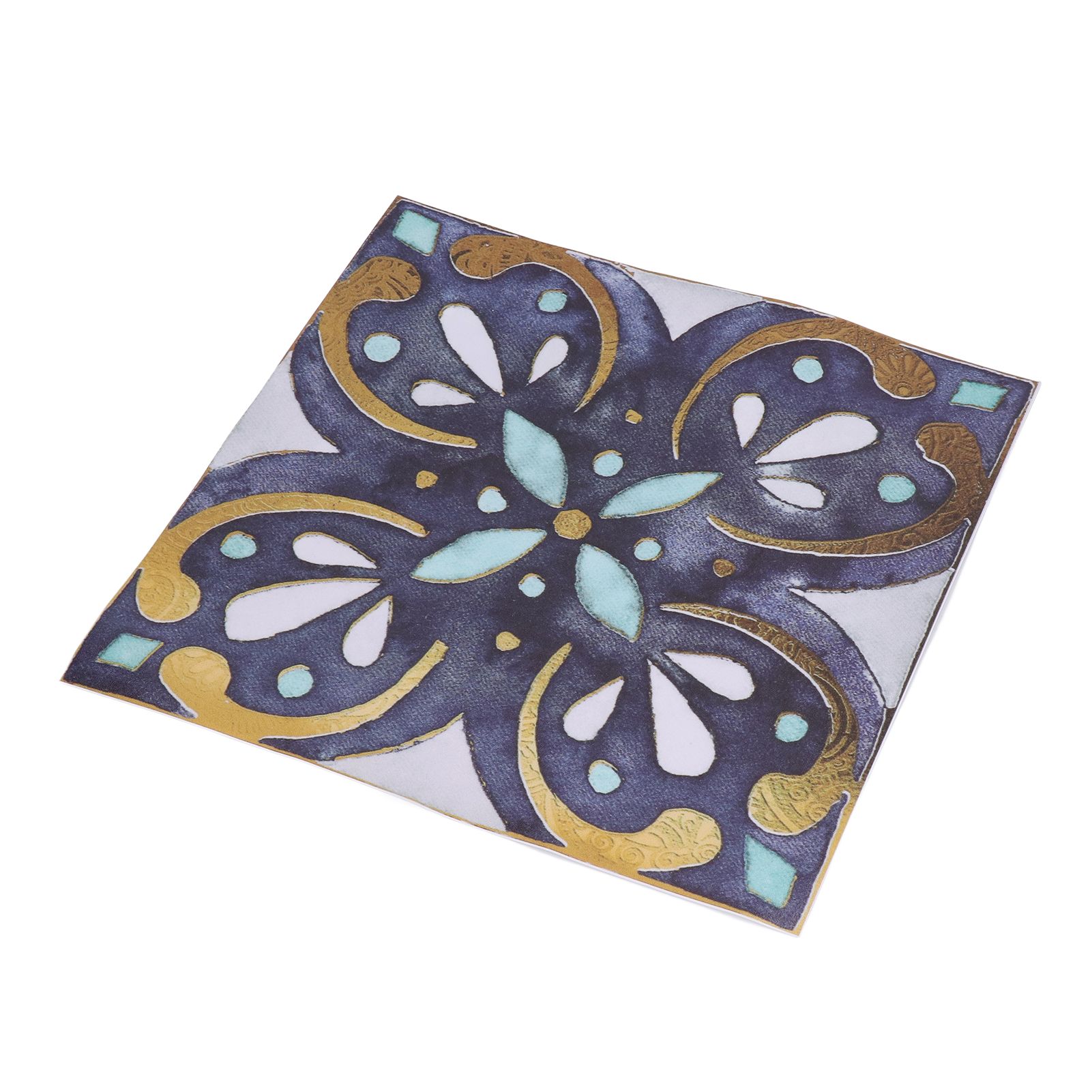4Pcs/Set Antique Tile Stickers Retro Style Waterproof Self Adhesive Decals for view 13