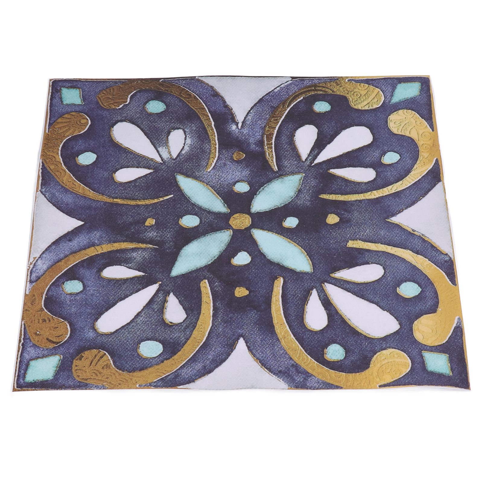 4Pcs/Set Antique Tile Stickers Retro Style Waterproof Self Adhesive Decals for view 15
