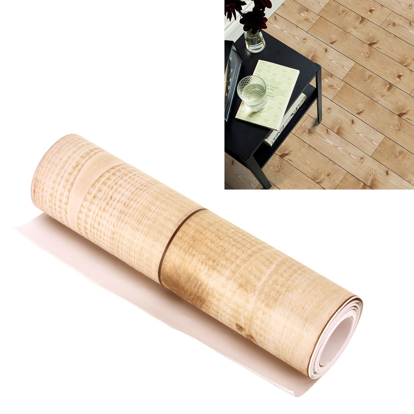 Wood Grain Wall Sticker Waterproof Nordic Self Adhesive Decal for Kitchen view 12