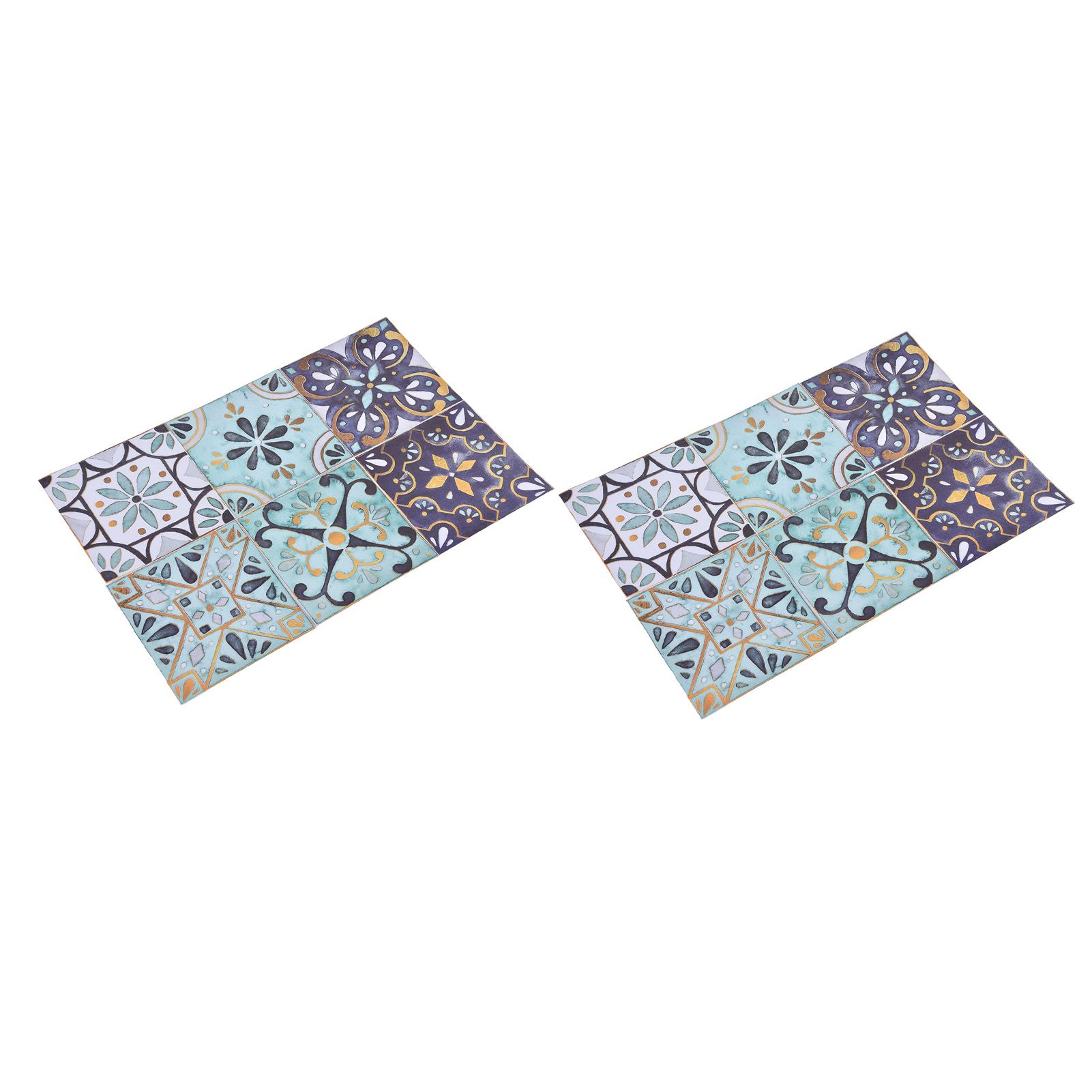 2Pack Floor Tile Stickers Self Adhesive Ceramic Tile Decor Waterproof Vintage view 3