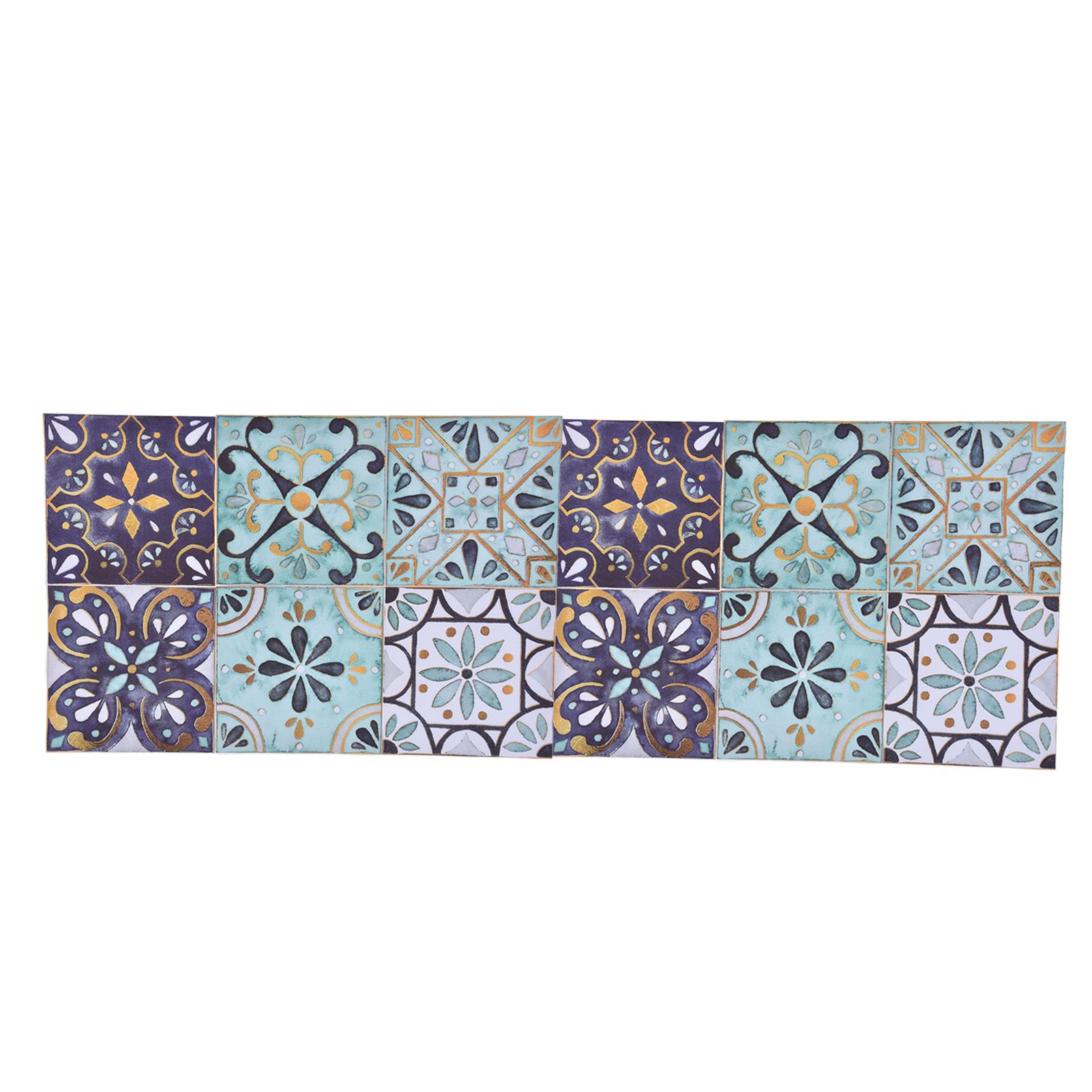 2Pack Floor Tile Stickers Self Adhesive Ceramic Tile Decor Waterproof Vintage view 5