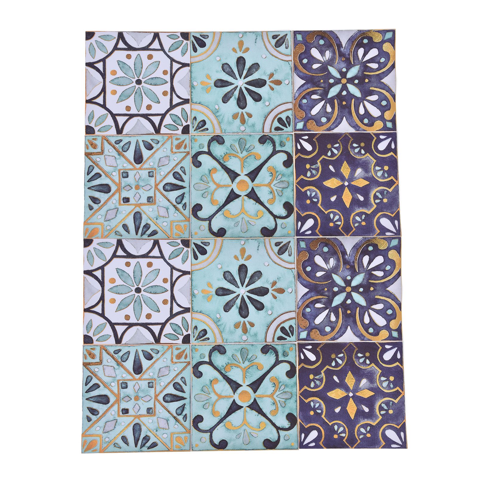 2Pack Floor Tile Stickers Self Adhesive Ceramic Tile Decor Waterproof Vintage view 6