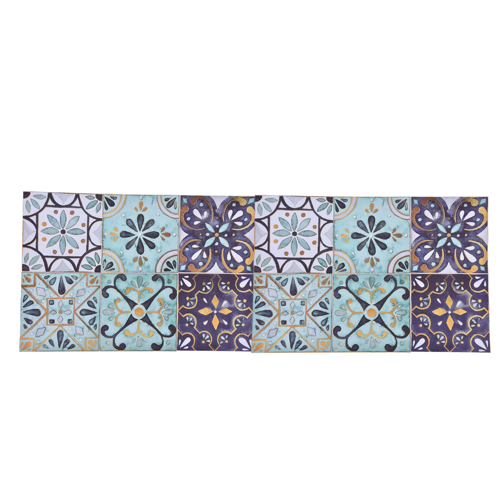 2Pack Floor Tile Stickers Self Adhesive Ceramic Tile Decor Waterproof Vintage view 9