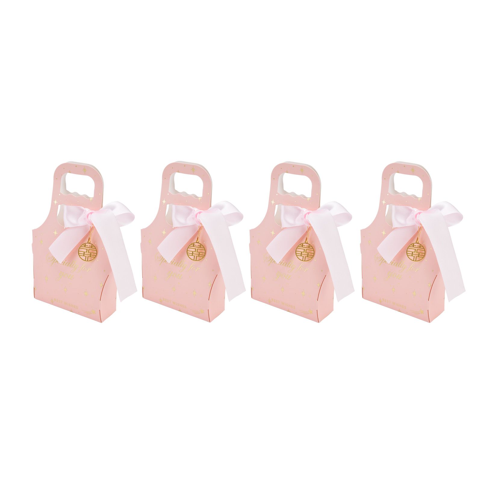 50Set Innovative Candy Box Paper Candy Bags with Ribbons for Christmas Parties view 8