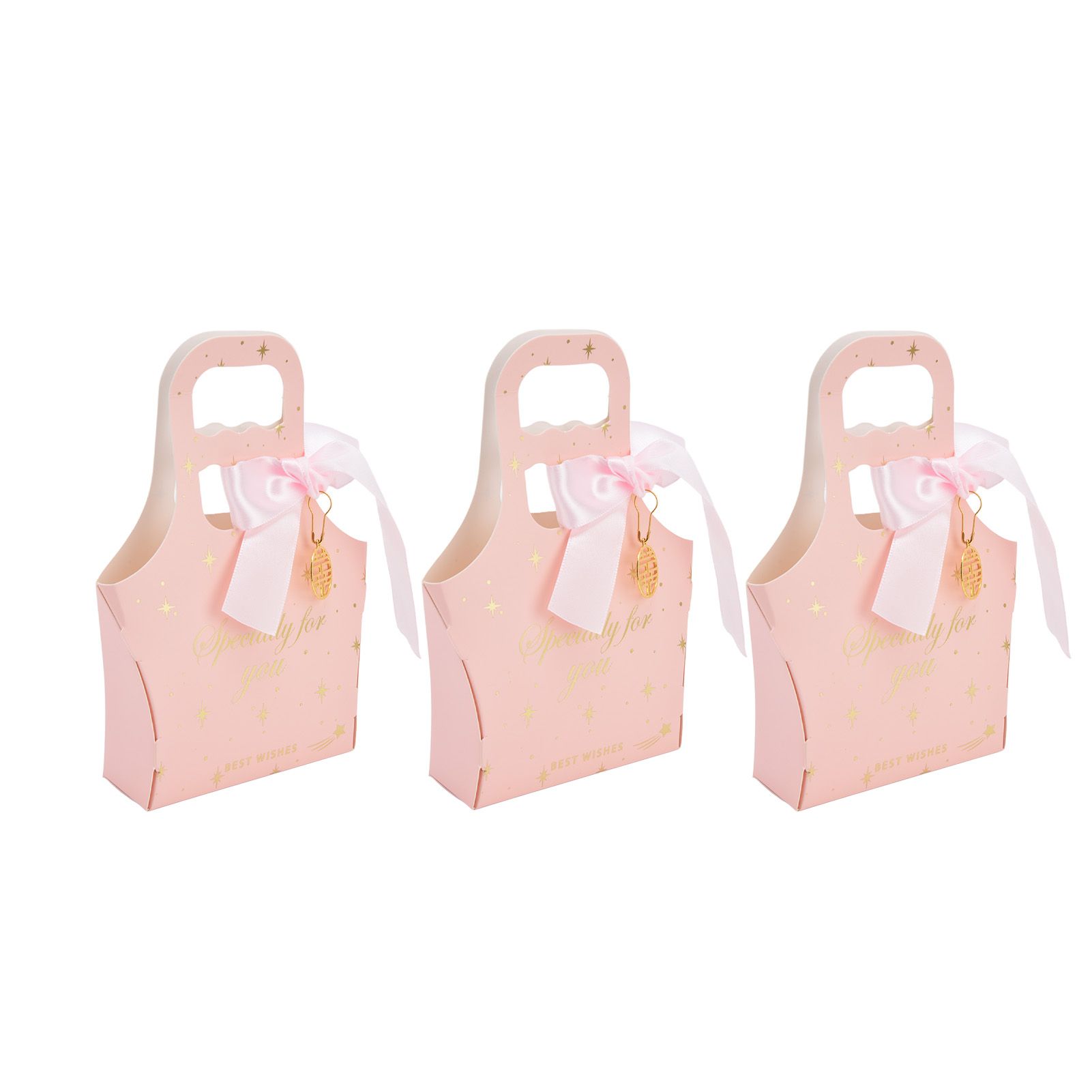 50Set Innovative Candy Box Paper Candy Bags with Ribbons for Christmas Parties view 10