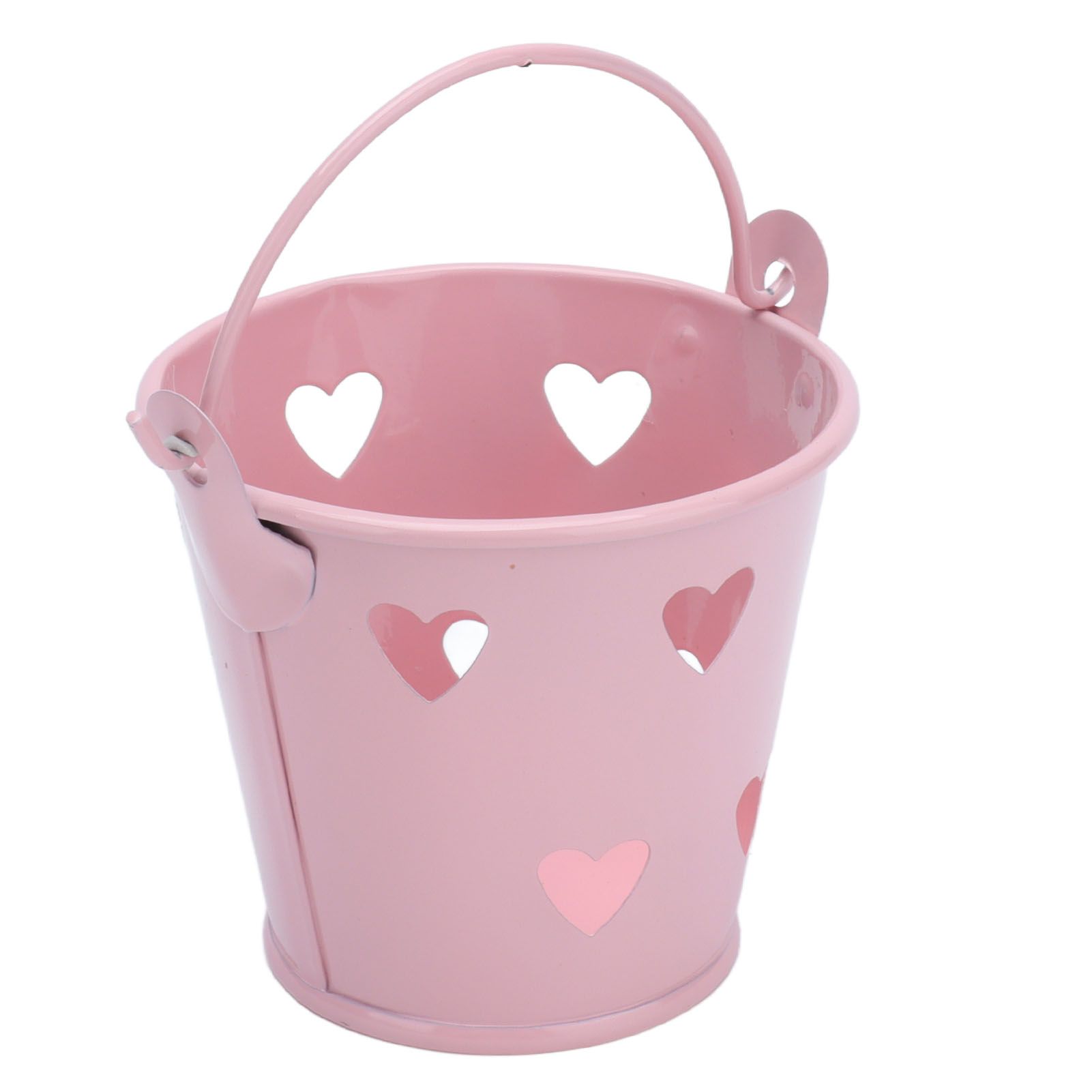 12pcs Mini Metal Bucket Hollow Heart Shaped Bucket with Handle for Candies view 7