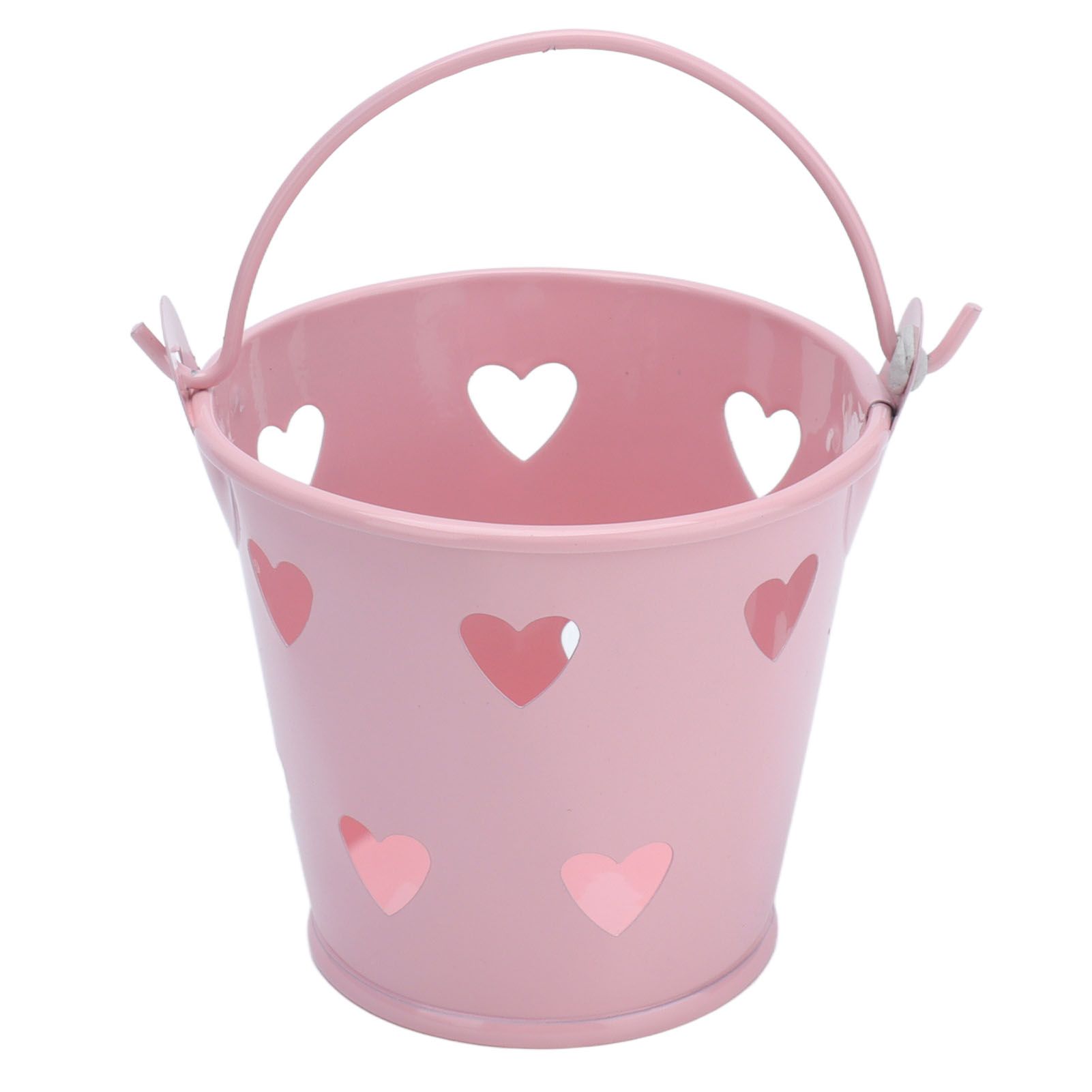 12pcs Mini Metal Bucket Hollow Heart Shaped Bucket with Handle for Candies view 8