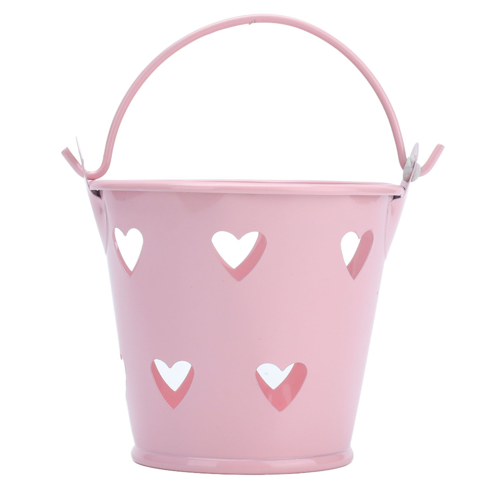 12pcs Mini Metal Bucket Hollow Heart Shaped Bucket with Handle for Candies view 10