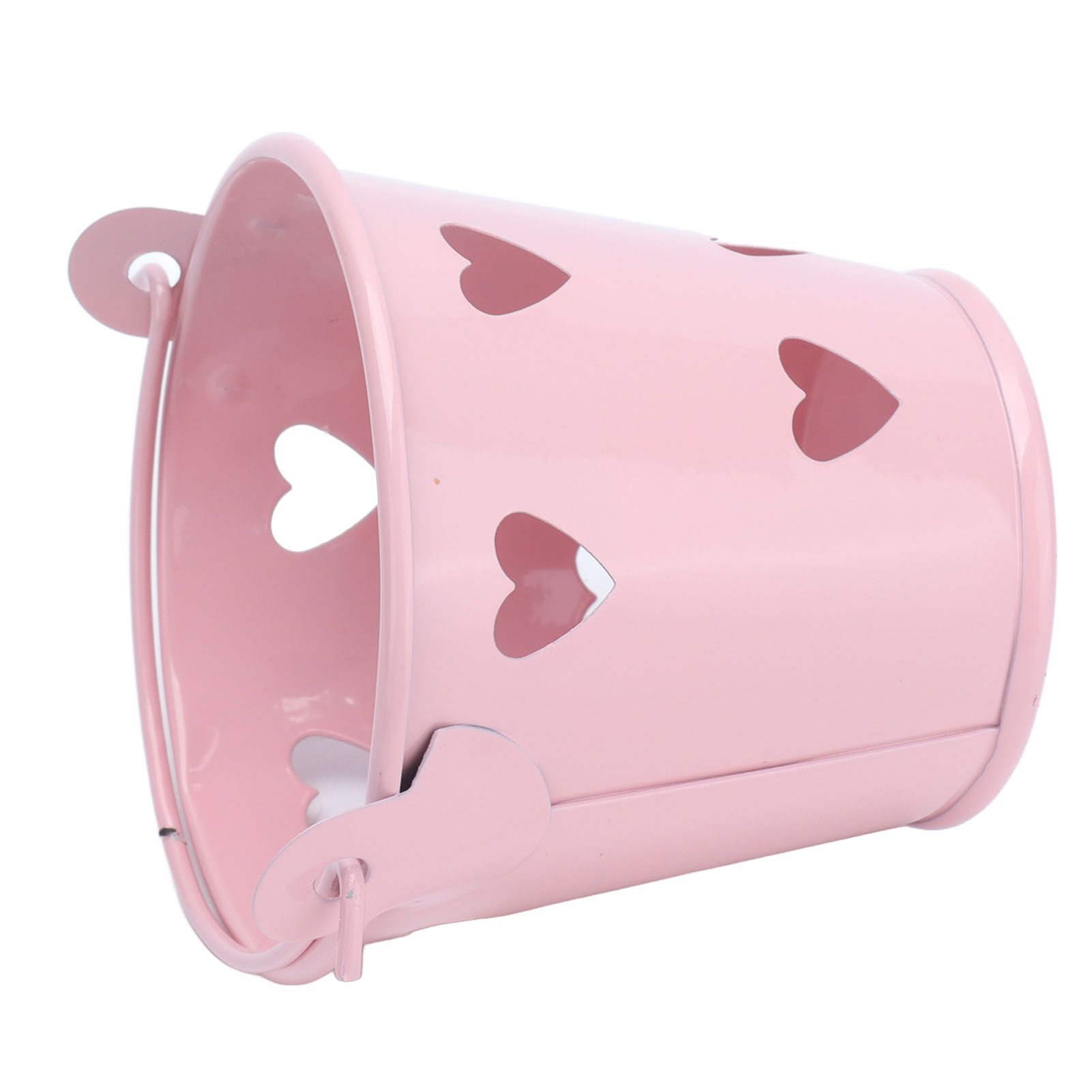12pcs Mini Metal Bucket Hollow Heart Shaped Bucket with Handle for Candies view 15
