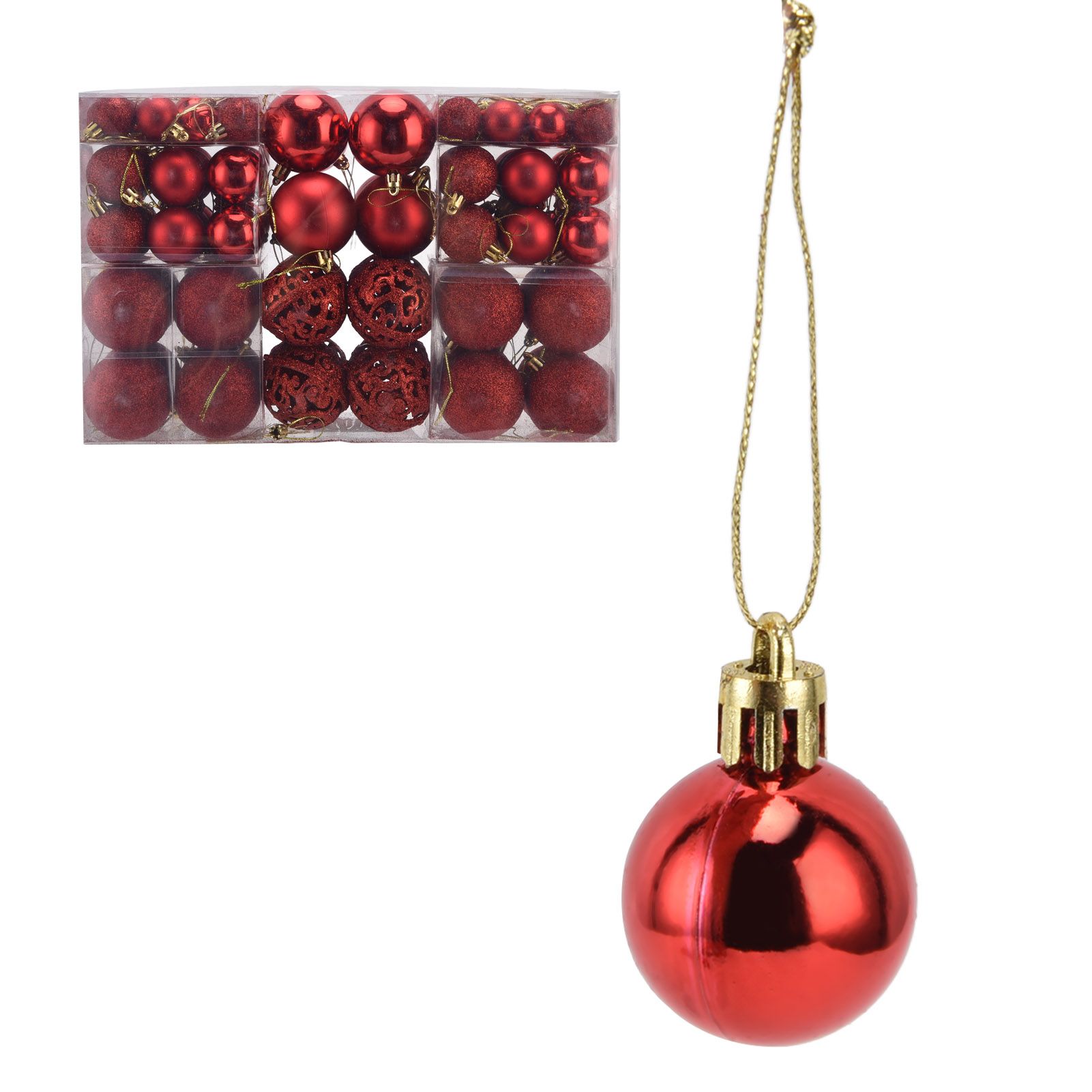 100pcs Christmas Ball Ornaments Shatterproof Hanging Balls for Christmas Tree view 5