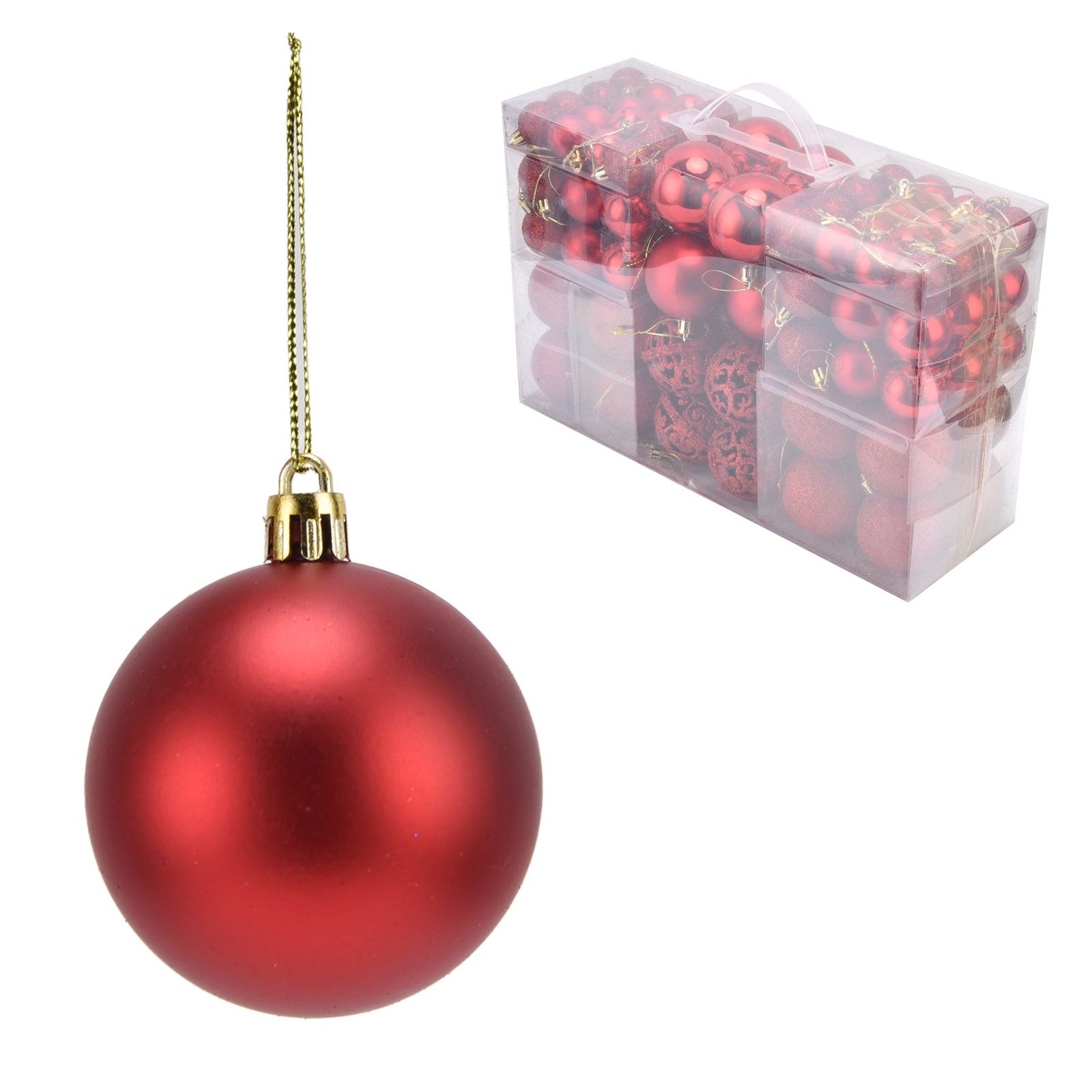100pcs Christmas Ball Ornaments Shatterproof Hanging Balls for Christmas Tree view 6