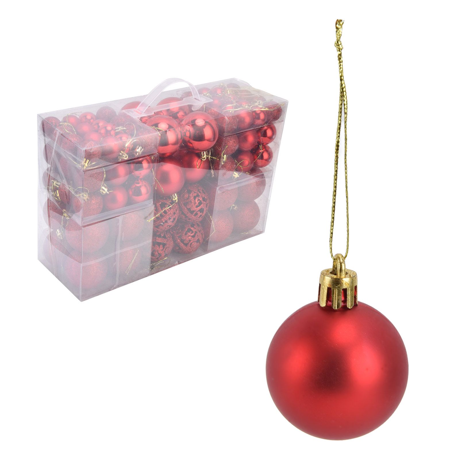 100pcs Christmas Ball Ornaments Shatterproof Hanging Balls for Christmas Tree view 9