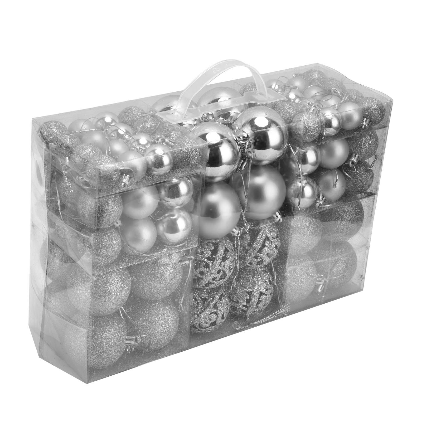 100pcs Christmas Ball Ornaments Shatterproof Hanging Balls for Christmas Tree view 2