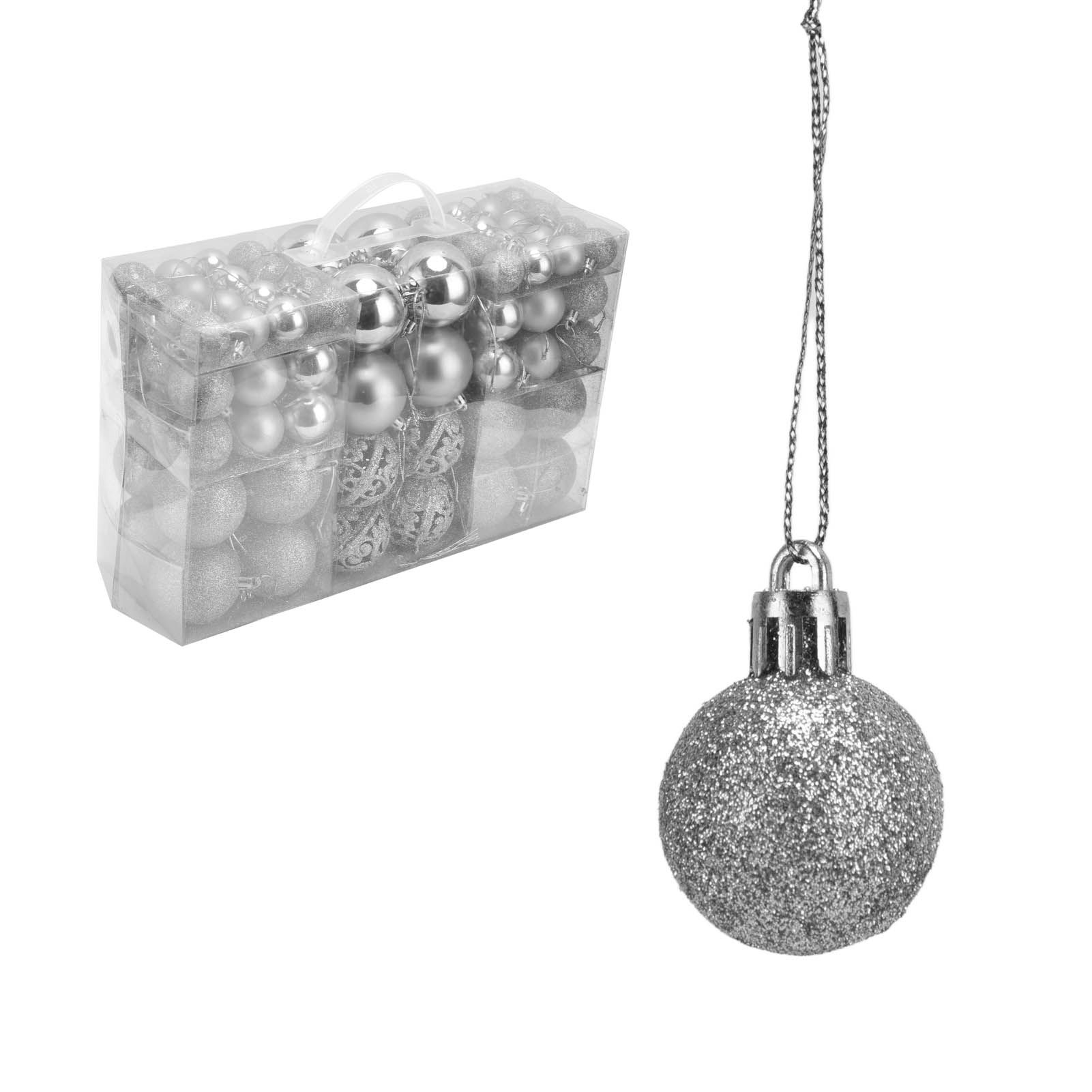 100pcs Christmas Ball Ornaments Shatterproof Hanging Balls for Christmas Tree view 4