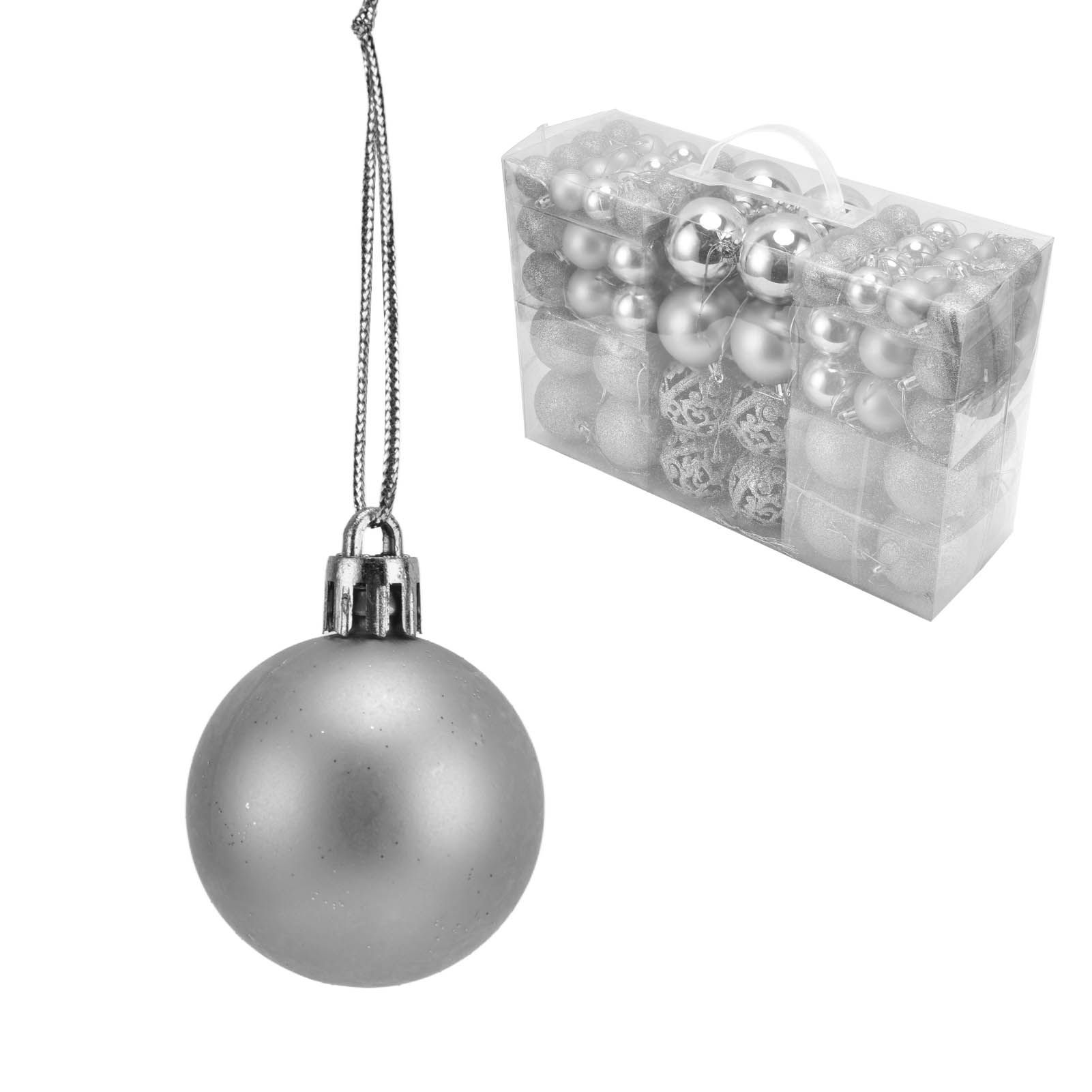 100pcs Christmas Ball Ornaments Shatterproof Hanging Balls for Christmas Tree view 8