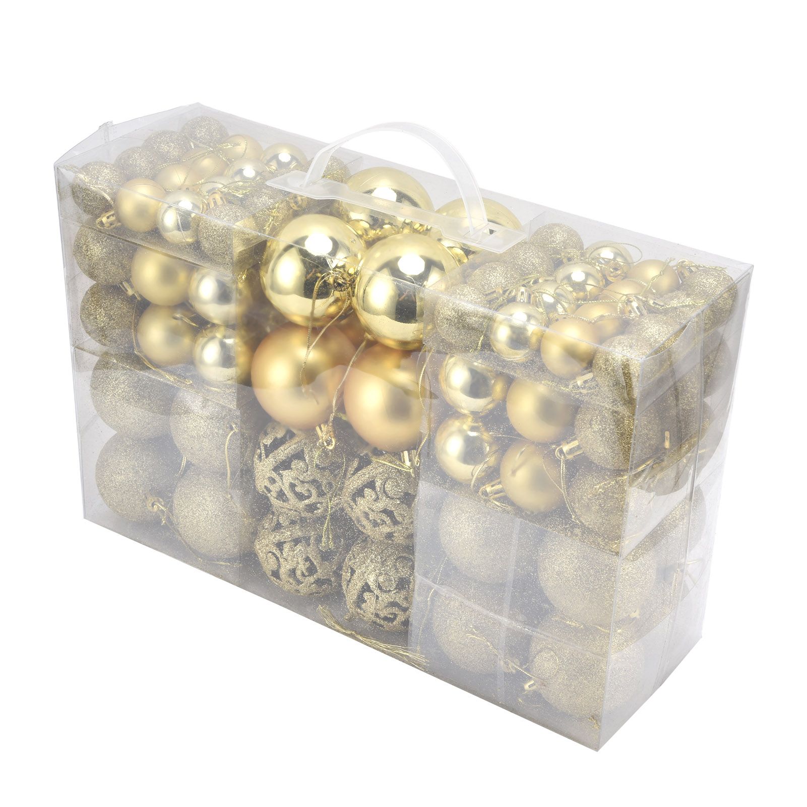 100pcs Christmas Ball Ornaments Shatterproof Hanging Balls for Christmas Tree view 3