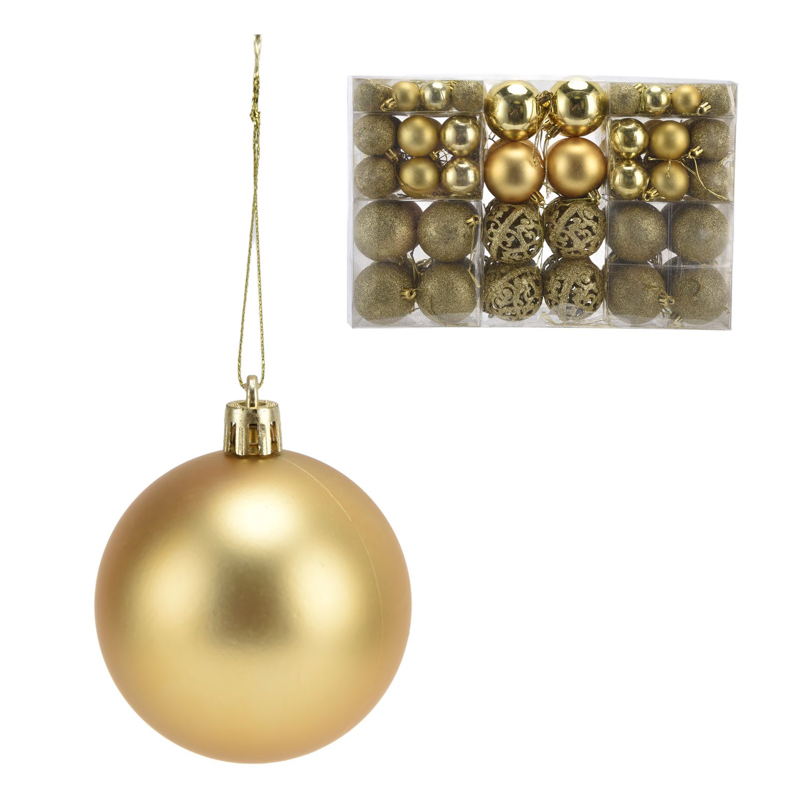 100pcs Christmas Ball Ornaments Shatterproof Hanging Balls for Christmas Tree view 5
