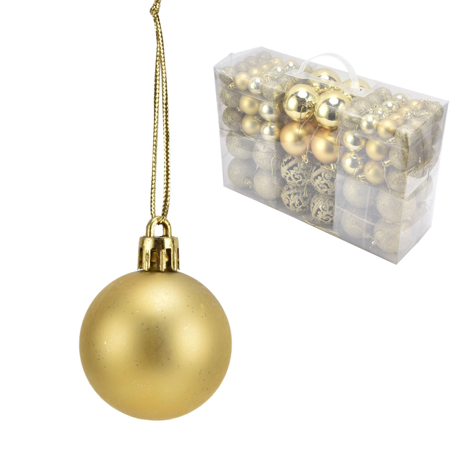 100pcs Christmas Ball Ornaments Shatterproof Hanging Balls for Christmas Tree view 6