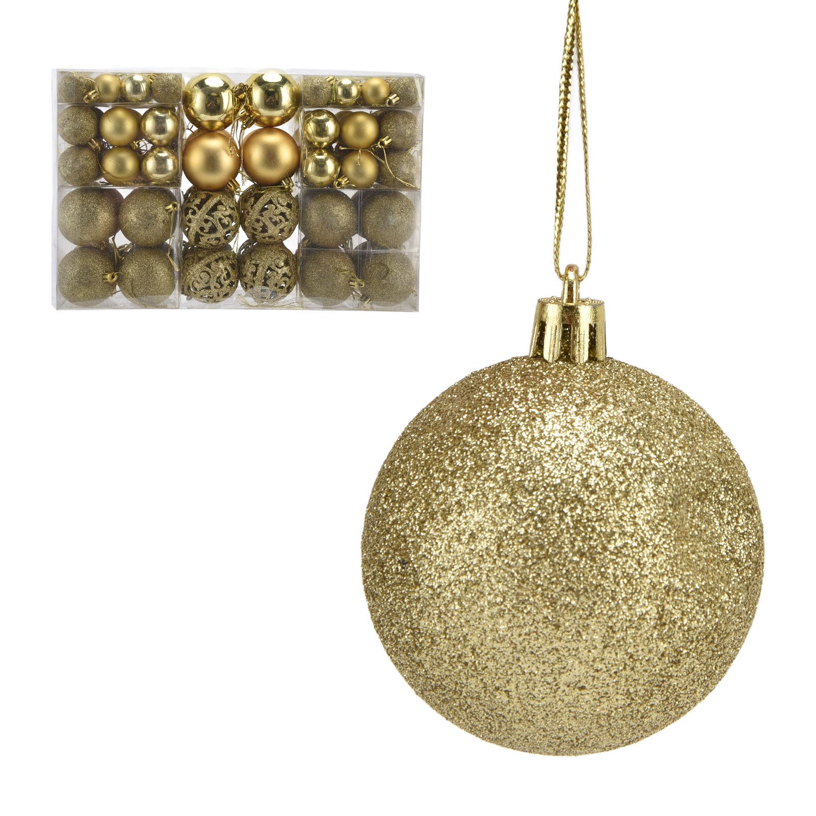 100pcs Christmas Ball Ornaments Shatterproof Hanging Balls for Christmas Tree view 7