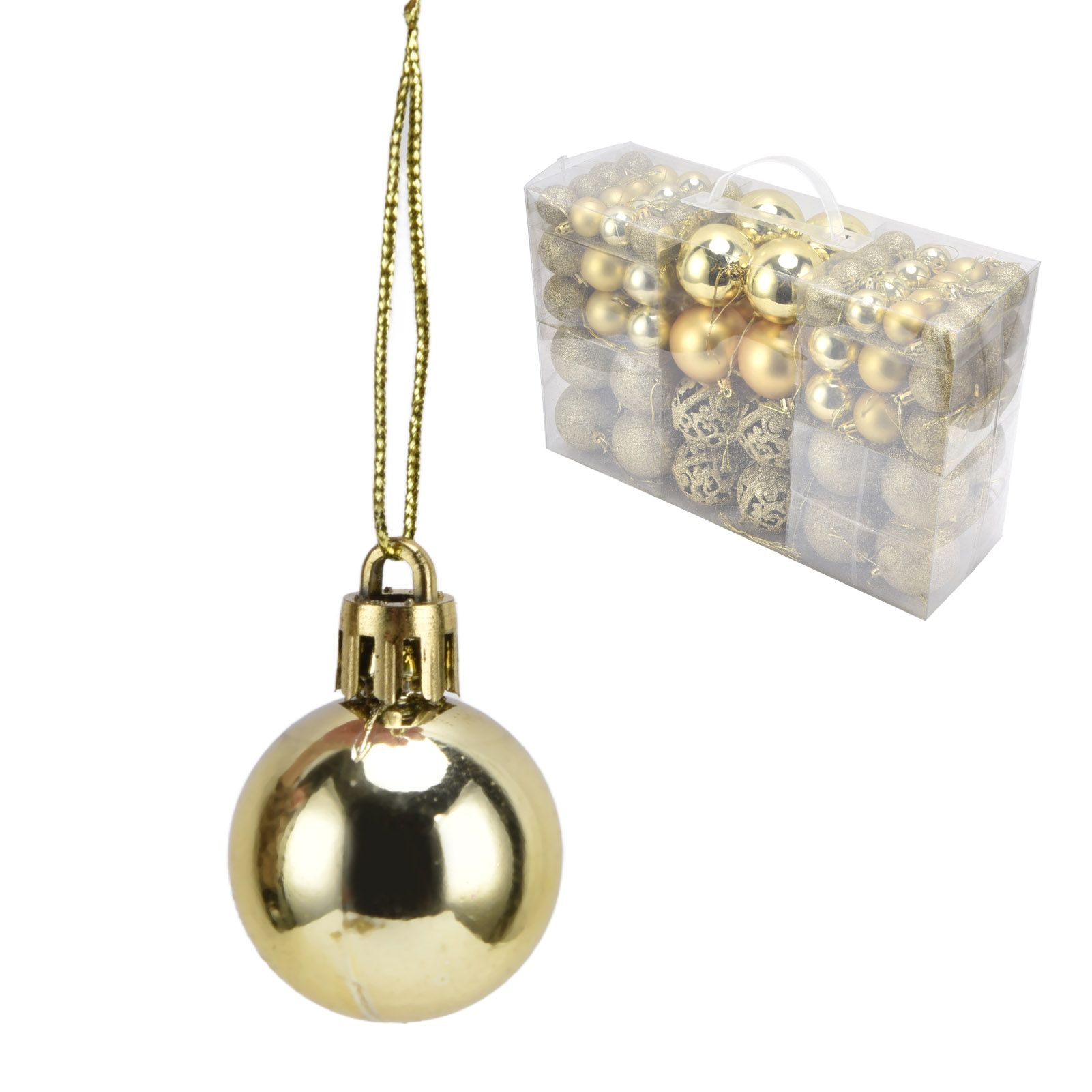 100pcs Christmas Ball Ornaments Shatterproof Hanging Balls for Christmas Tree view 8