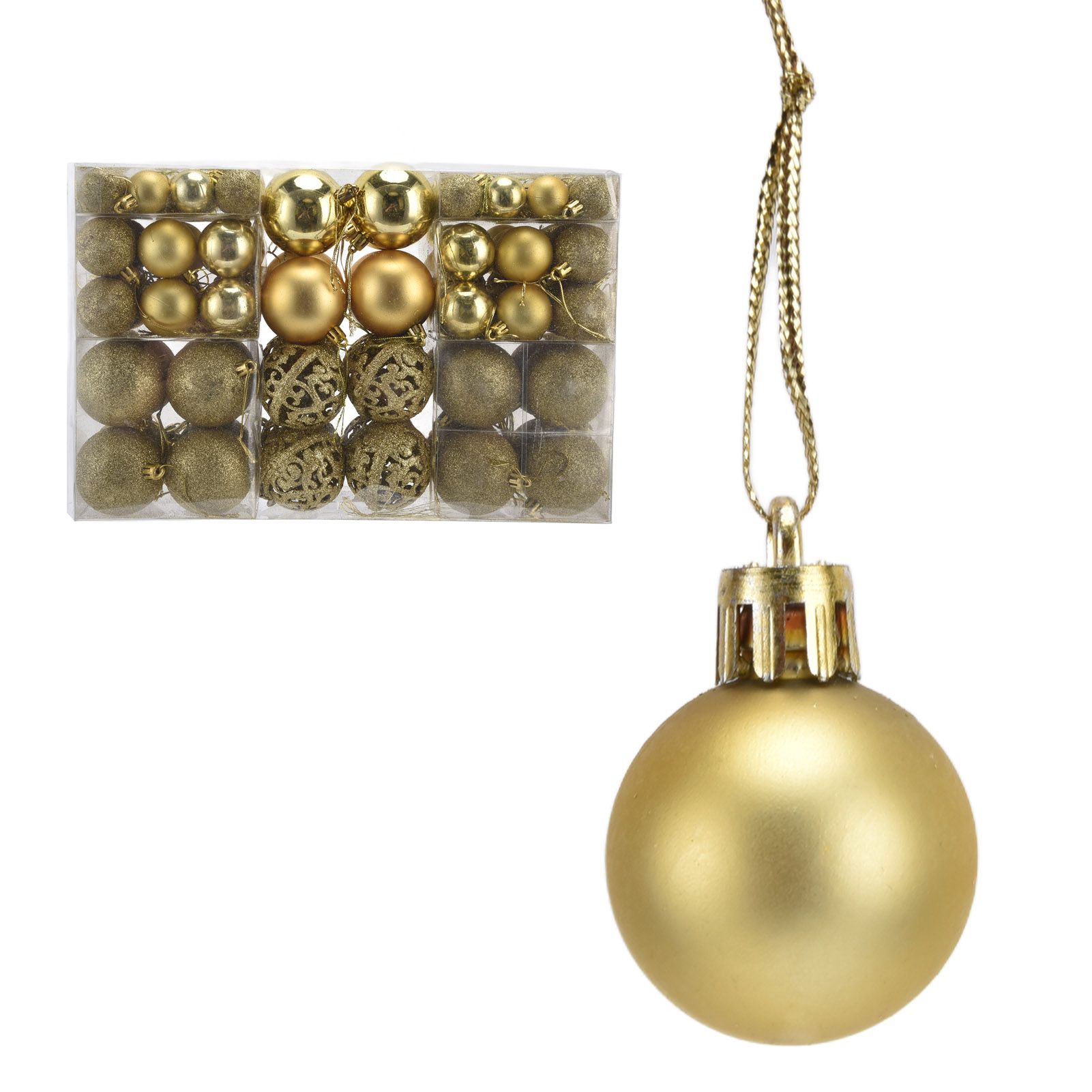 100pcs Christmas Ball Ornaments Shatterproof Hanging Balls for Christmas Tree view 9