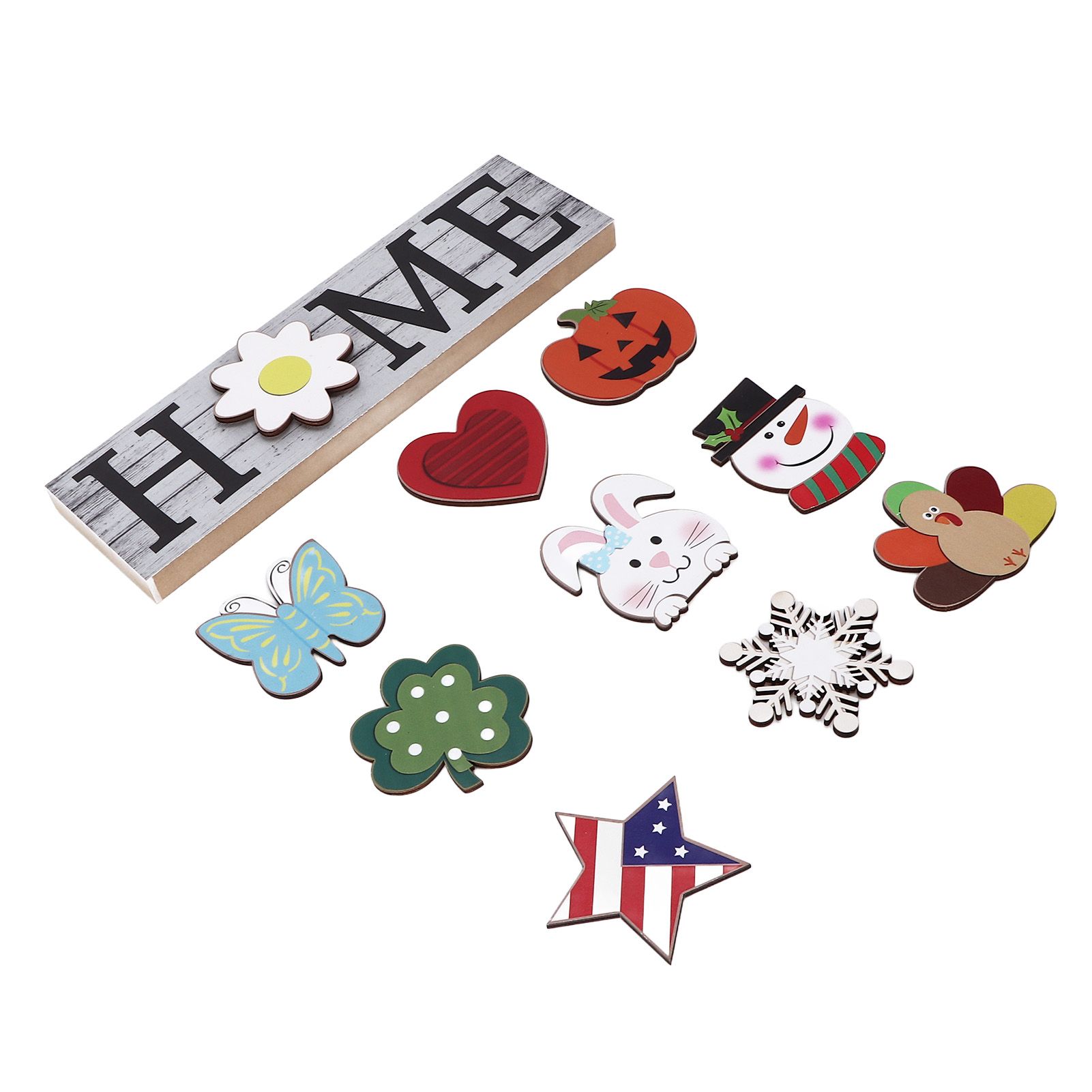 Wooden Home Sign Country Farmhouse Decoration for Home Kitchen Dining Room view 2