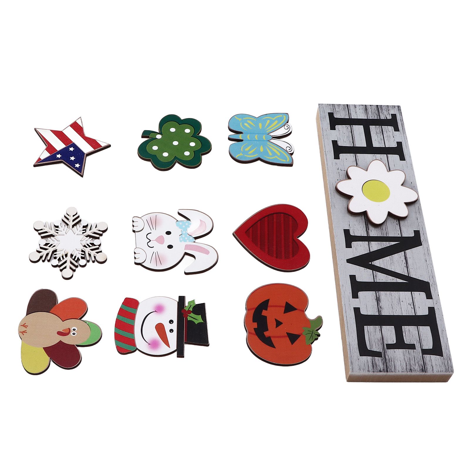 Wooden Home Sign Country Farmhouse Decoration for Home Kitchen Dining Room view 3