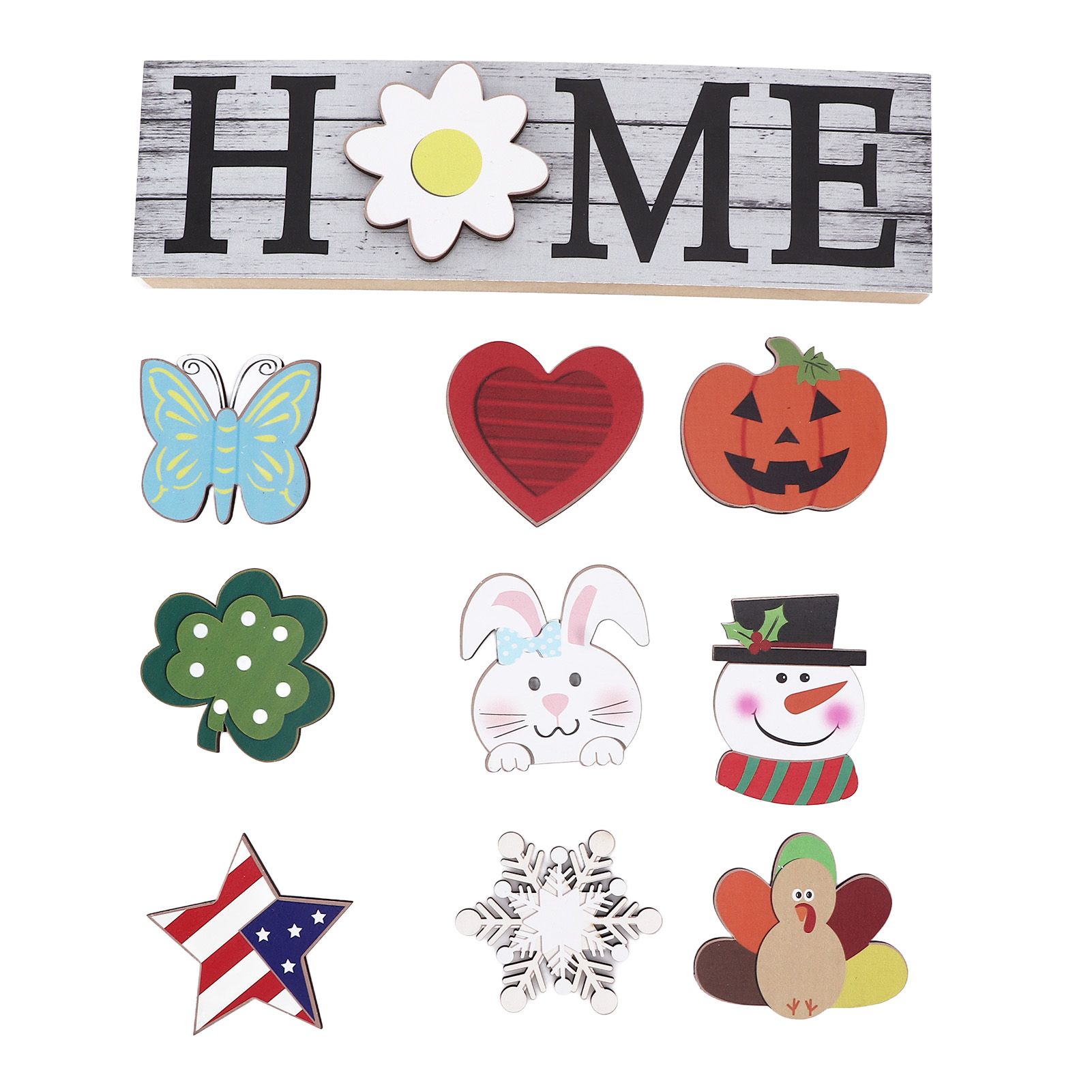 Wooden Home Sign Country Farmhouse Decoration for Home Kitchen Dining Room view 4