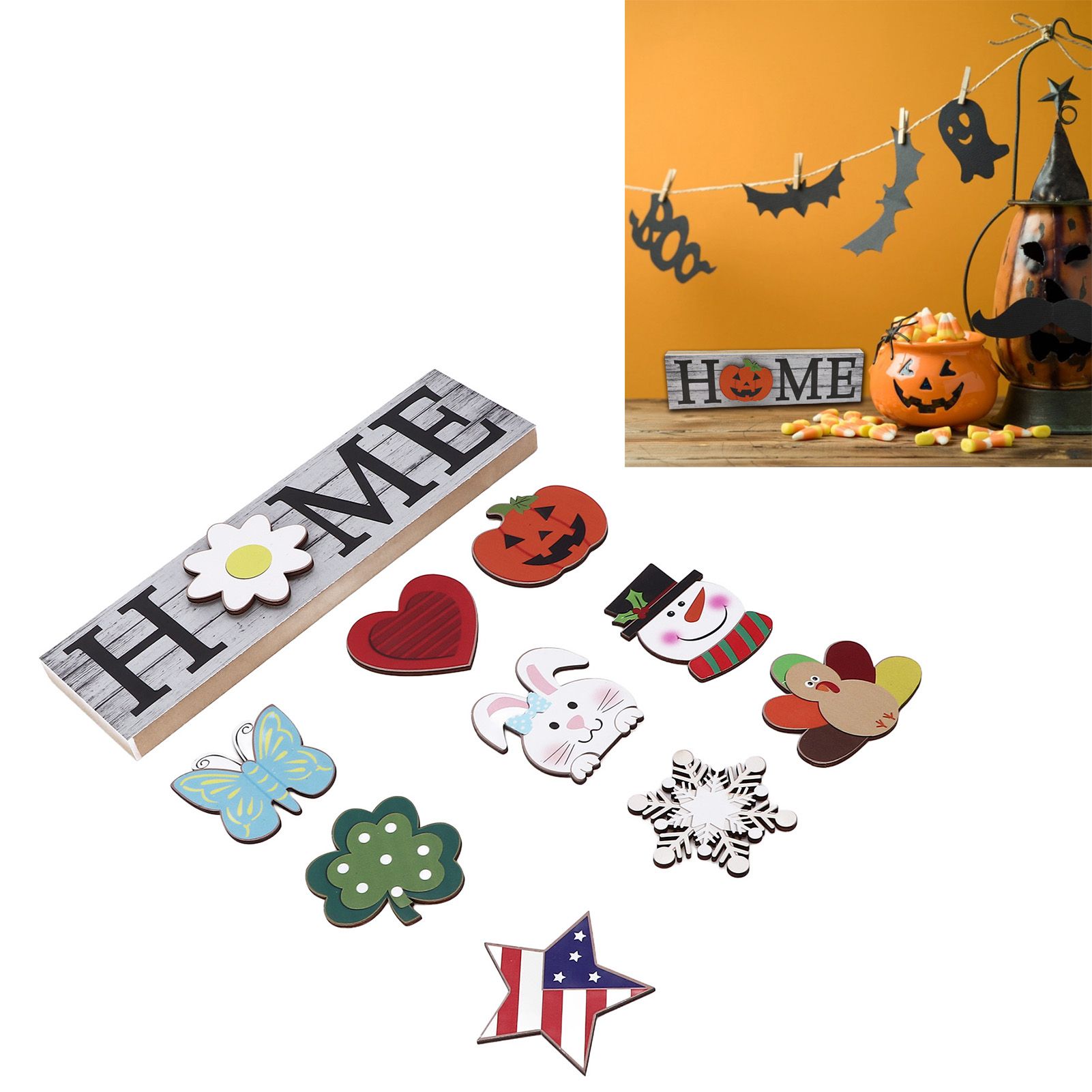 Wooden Home Sign Country Farmhouse Decoration for Home Kitchen Dining Room view 12