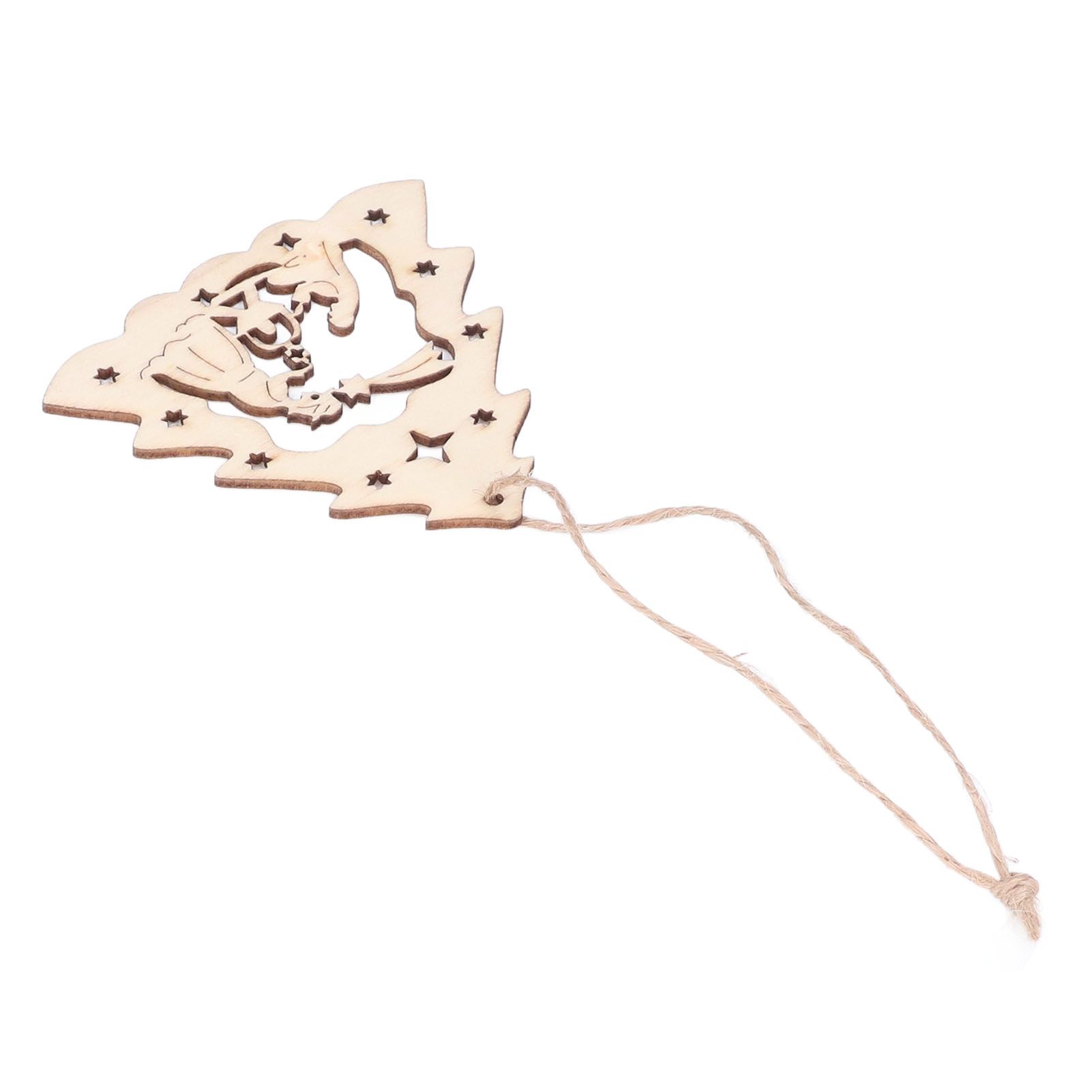 Wooden Hanging Ornaments Hollow DIY Christmas Tree Decorative Pendants Home view 10