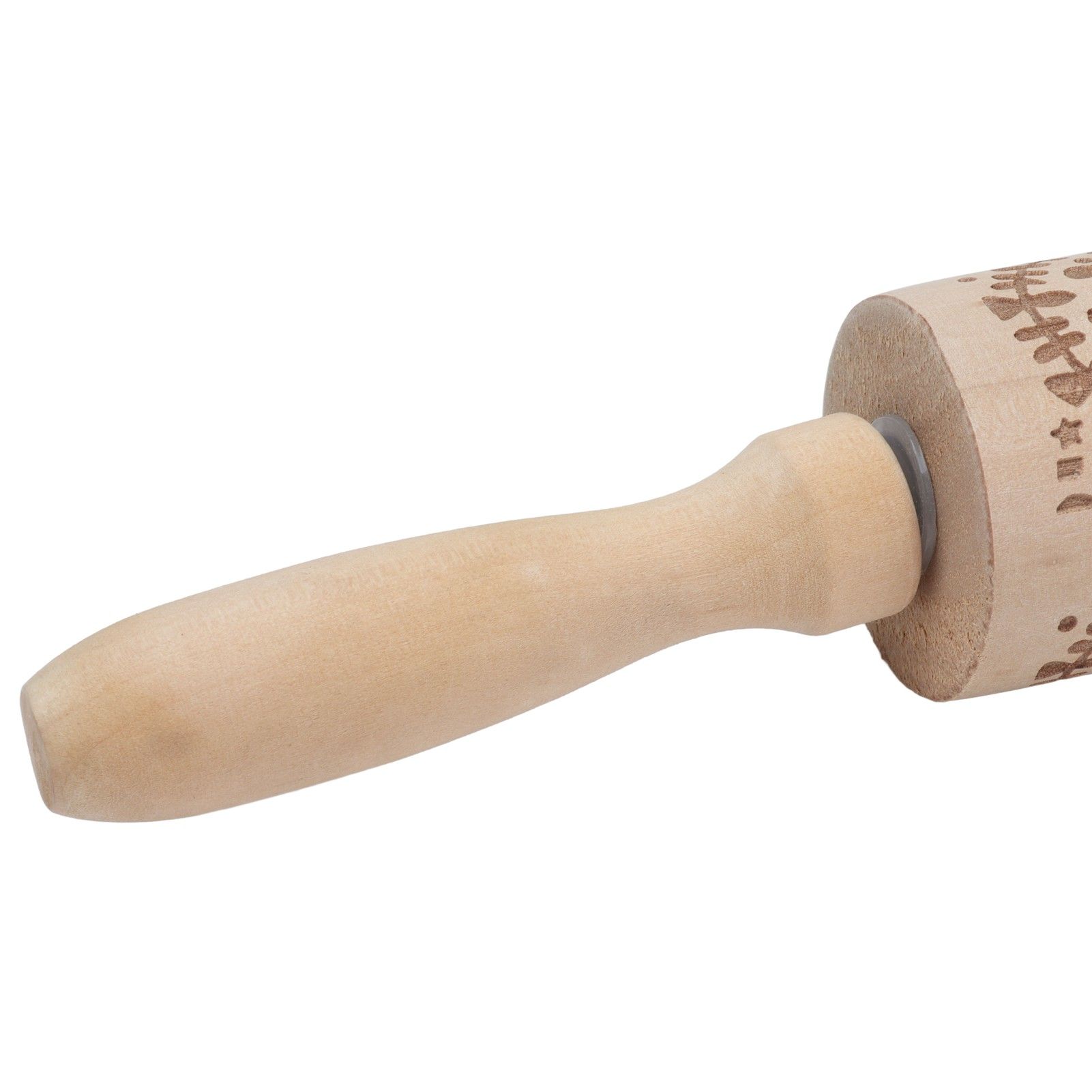 Rolling Pin Wooden Christmas Print Dough Roller Kitchen Tool for Pastries view 13
