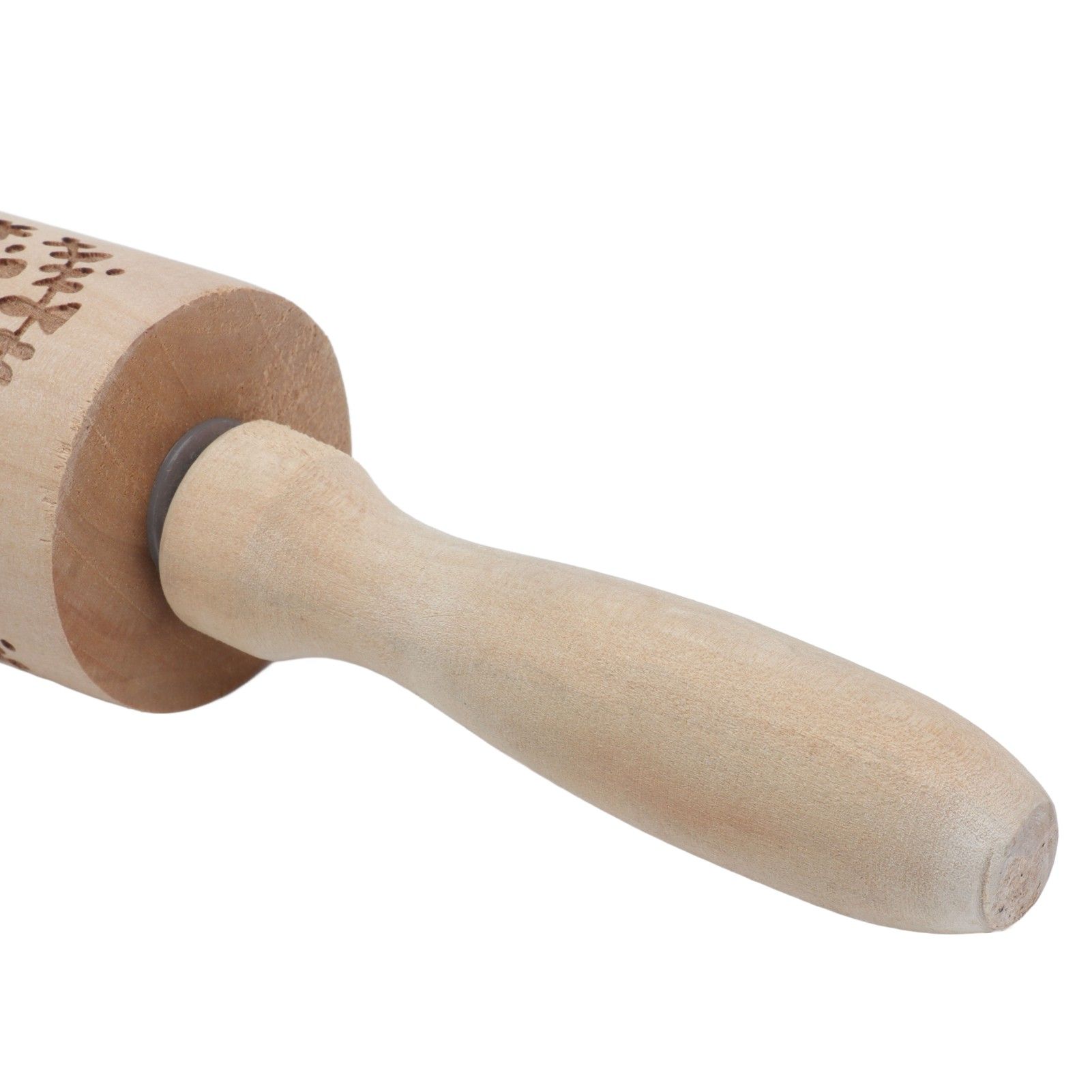 Rolling Pin Wooden Christmas Print Dough Roller Kitchen Tool for Pastries view 15