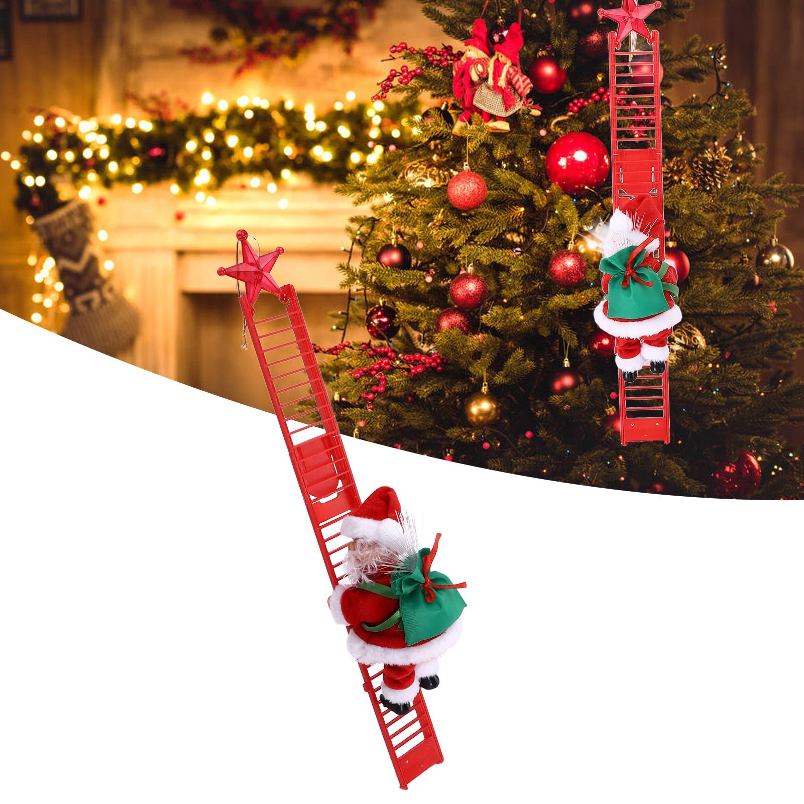 Electric Climbing Ladder Decoration Christmas Tree Hanging Pendant Festival view 12