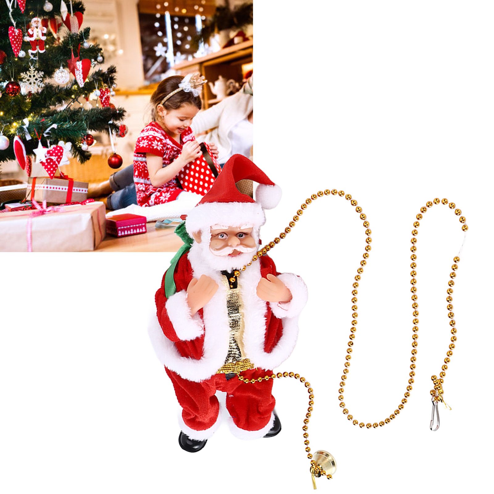 Climbing Santa Santa Climbing The Bead Curtain Christmas Tree Pendants view 12