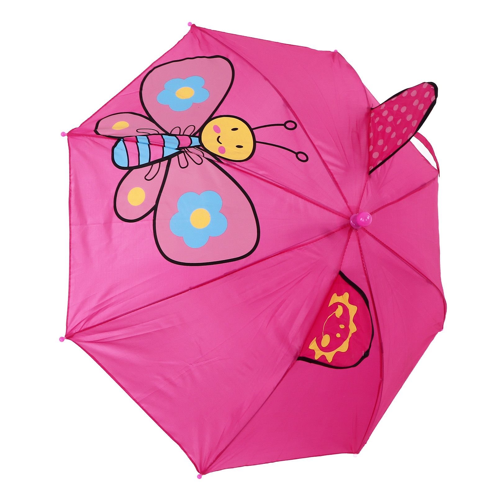 Kid Umbrella Lovely Cartoon Animal Easy Operation Lightweight Girls Umbrella view 3