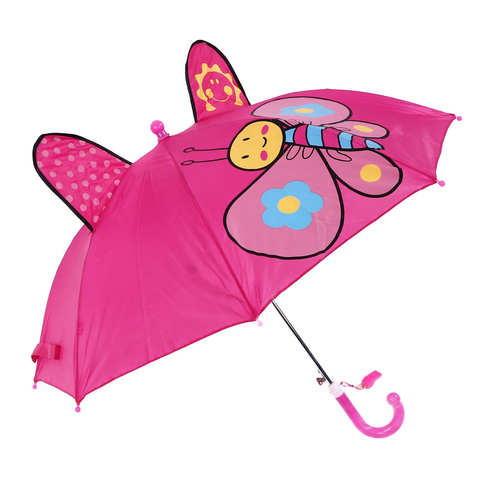 Kid Umbrella Lovely Cartoon Animal Easy Operation Lightweight Girls Umbrella view 5