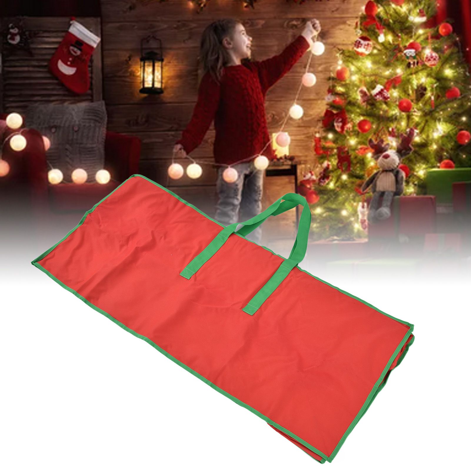 Christmas Tree Storage Bag Bright Red Protective Safe Reliable Durable view 12